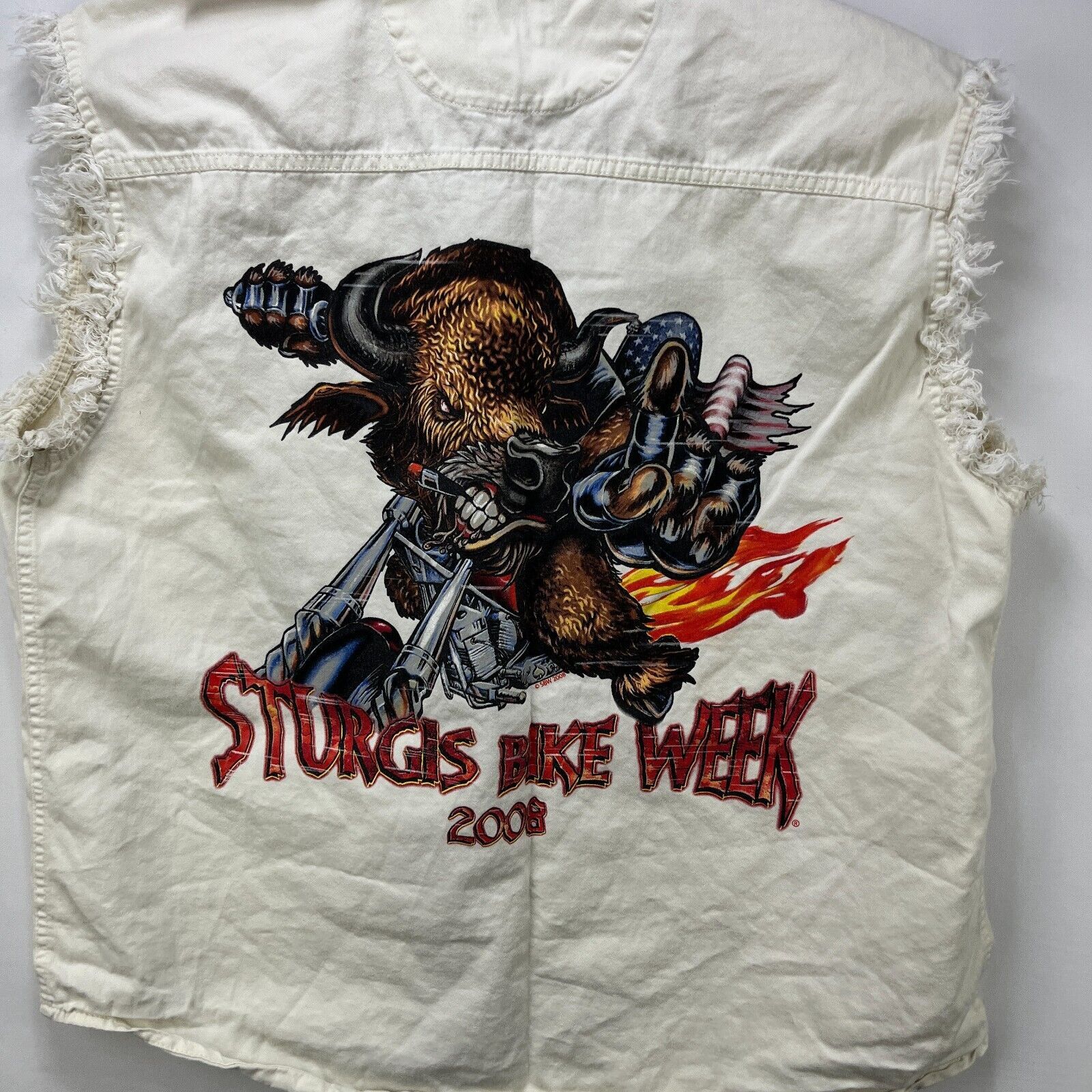 Vintage Vintage Y2K Sturgis Bike Week Harley Flames USA XL Bi Size US XL / EU 56 / 4 - 2 Thumbnail