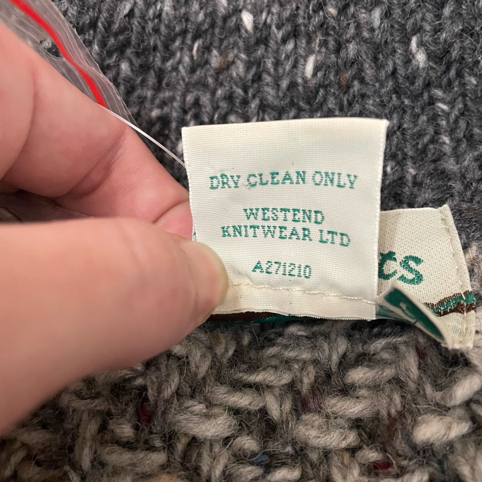 Aran Crafts Aran Crafts 100% Wool Knit Zip Cardigan Sweater Gray Small Size S / US 4 / IT 40 - 5 Thumbnail