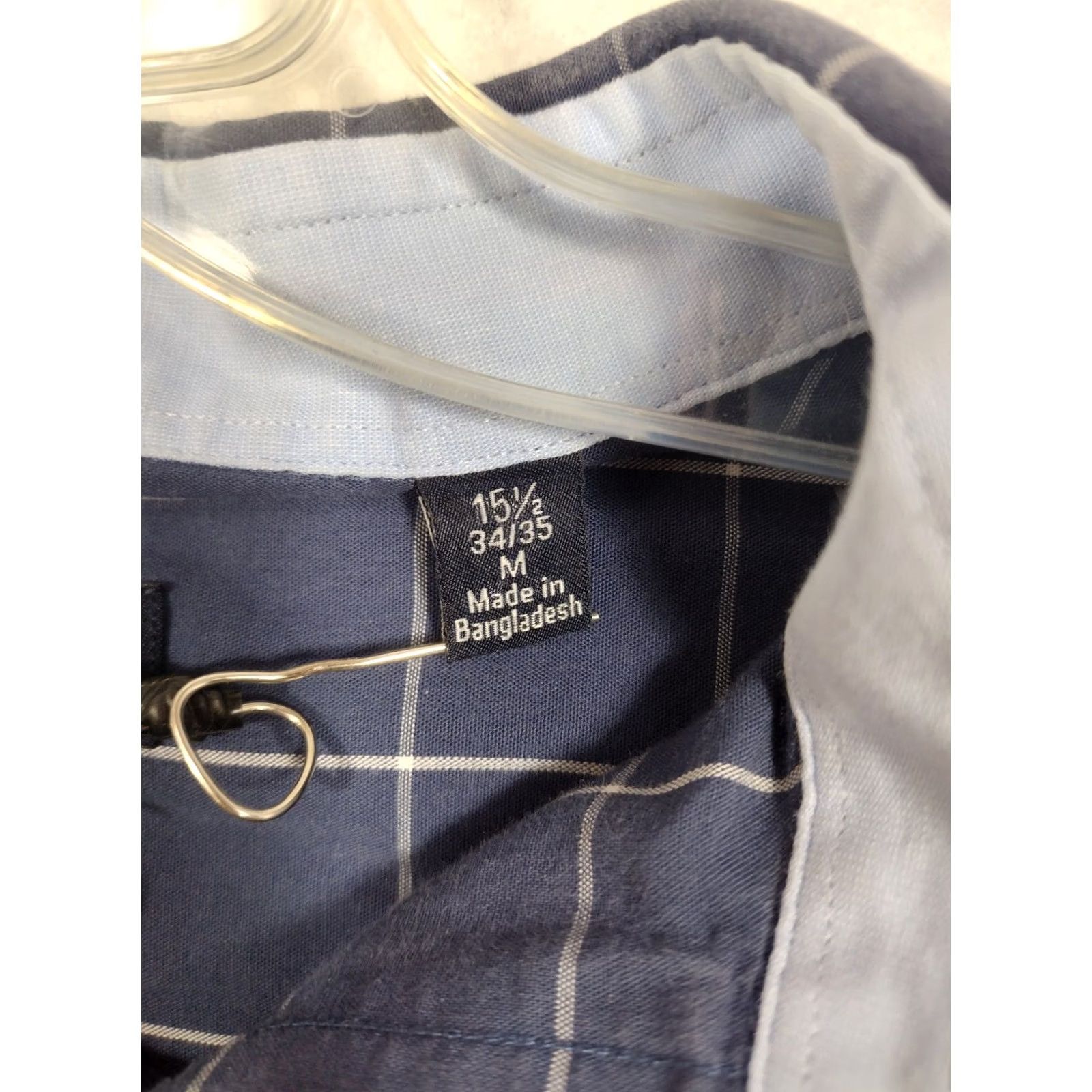 Nautica Nautica Shirt Mens Medium 15.5 34/35 Blue White Button Up Long Sleeve Casual Size US L / EU 52-54 / 3 - 4 Thumbnail