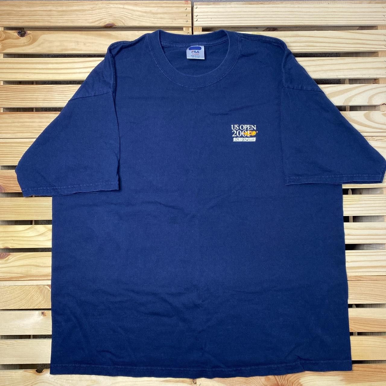 Fila Vintage FILA US Open 2001 Navy Blue Tennis Tee Size XL Size US XL / EU 56 / 4 - 2 Thumbnail