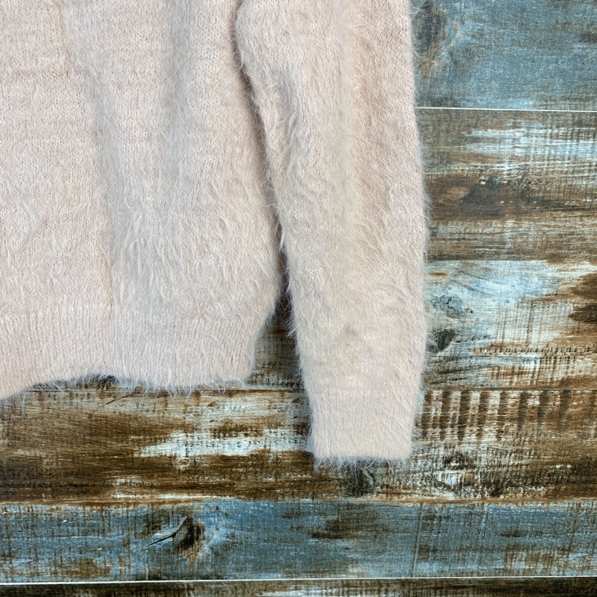 Japanese Brand DL Te Chichi Pink Mohair fur shaggy Knitwear #C1086 Size XS / US 0-2 / IT 36-38 - 16 Thumbnail
