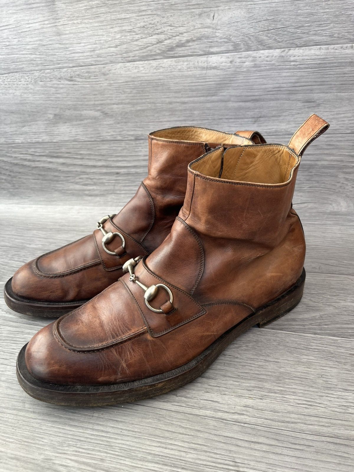 Gucci Gucci horsebit leather dress boots uk7 Size US 8 / EU 41 - 3 Thumbnail