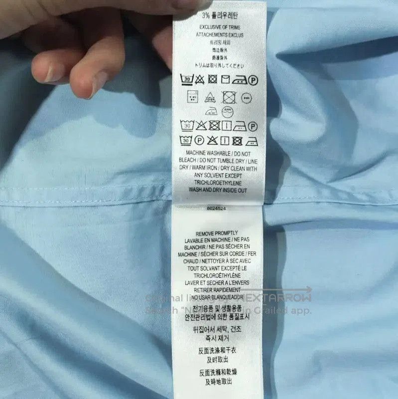Burberry Burberry Light Blue Polyester Women's Shirt. Size XL / US 12-14 / IT 48-50 - 6 Thumbnail