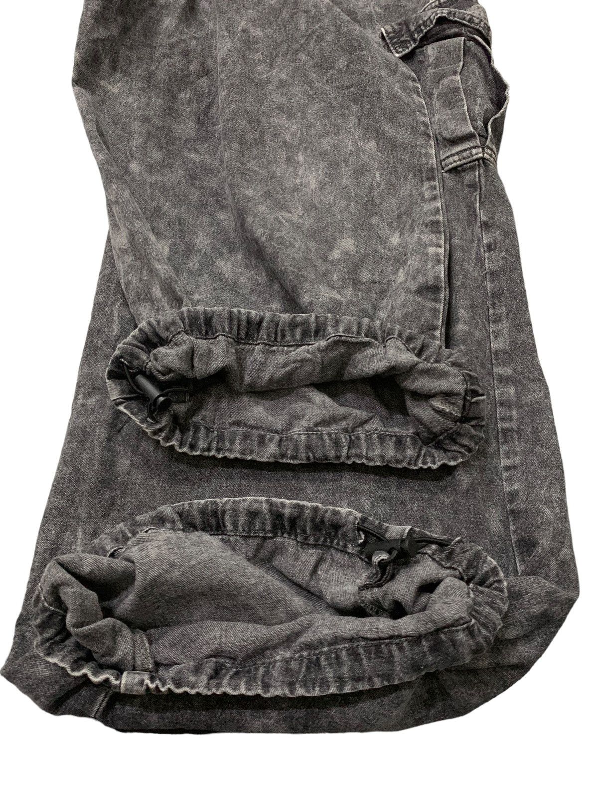 JNCO Works Cargo Baggy Distressed Denim Pants (AD8) Size US 29 - 14 Thumbnail