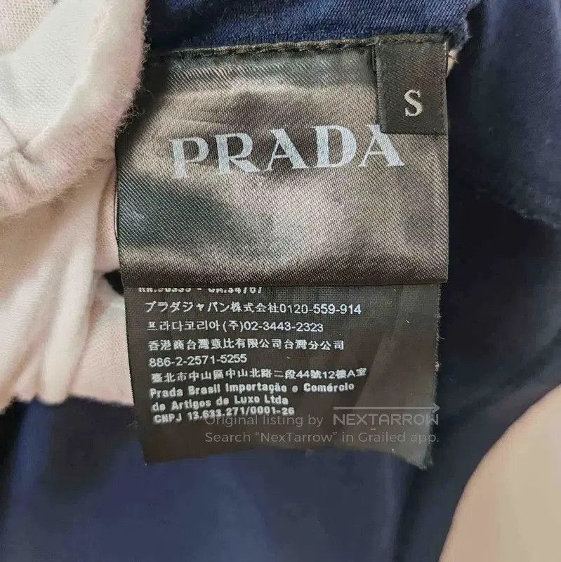 Prada Prada Navy Cotton Men's T-Shirt. Size US S / EU 44-46 / 1 - 5 Thumbnail