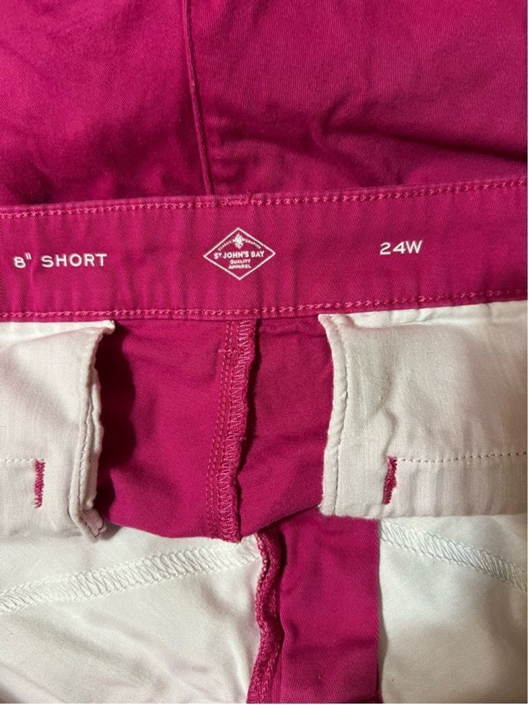 Top Of The World Women's St John's Bay Shorts Size 24W Pink Size ONE SIZE - 5 Thumbnail
