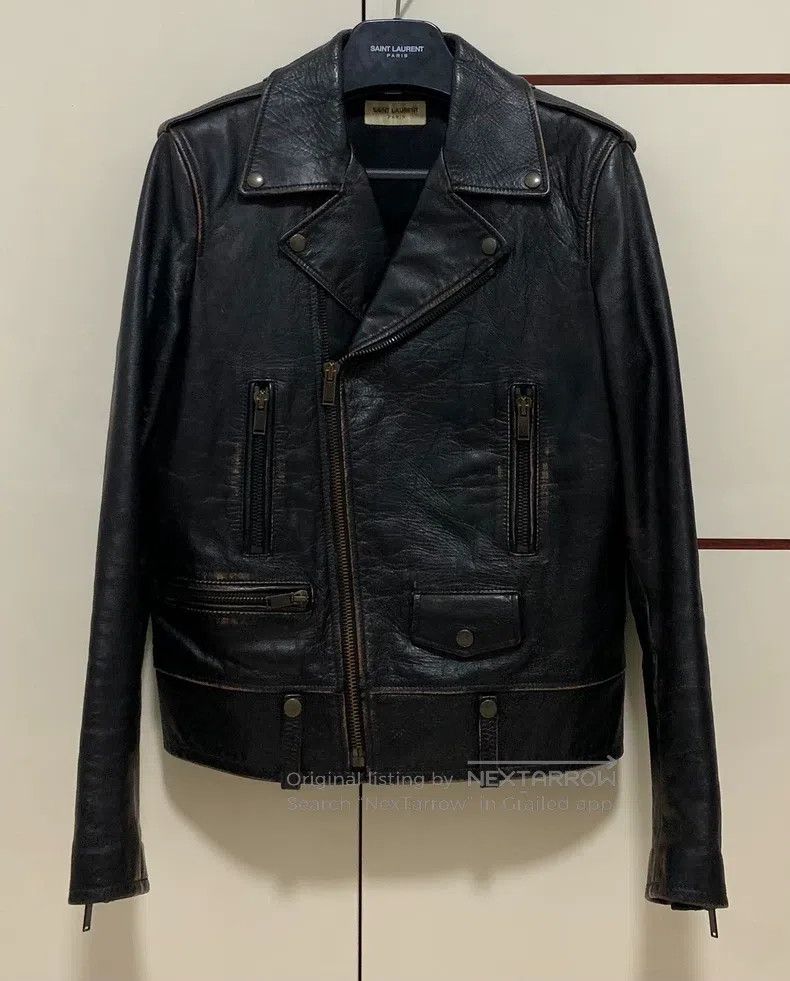 Saint Laurent Paris Saint Laurent Paris Leather Jacket Size US S / EU 44-46 / 1 - 2 Thumbnail