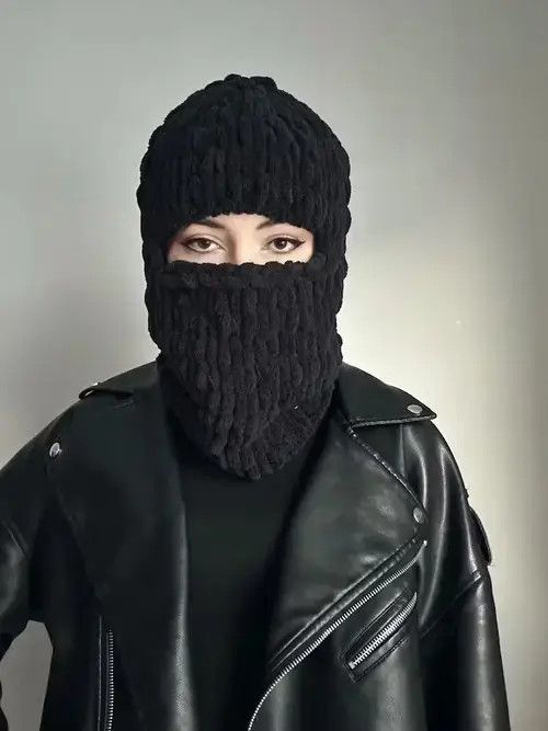 Other Black balaclava . Ski mask . Full face mask Size ONE SIZE - 2 Thumbnail