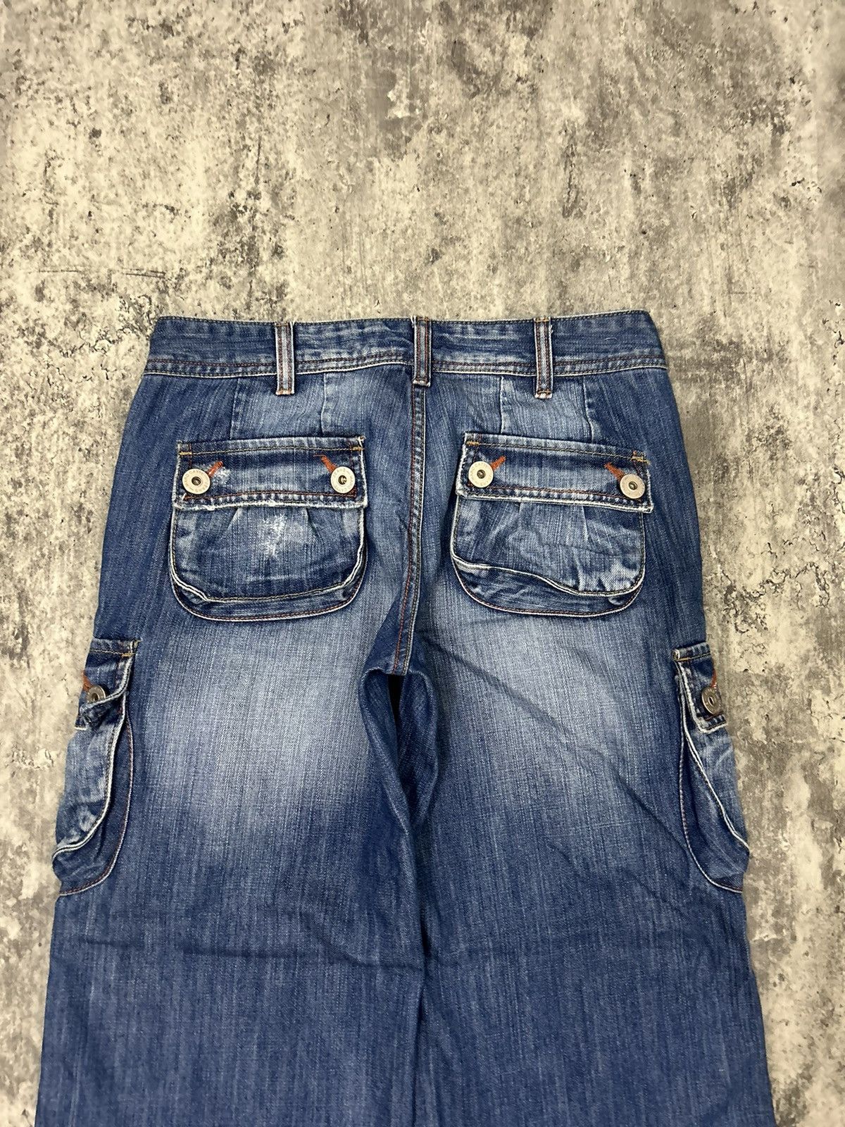 Hysteric Glamour × Japanese Brand × Seditionaries Maro Cate Cargo Baggy Distressed Jeans Size US 30 / EU 46 - 16 Thumbnail