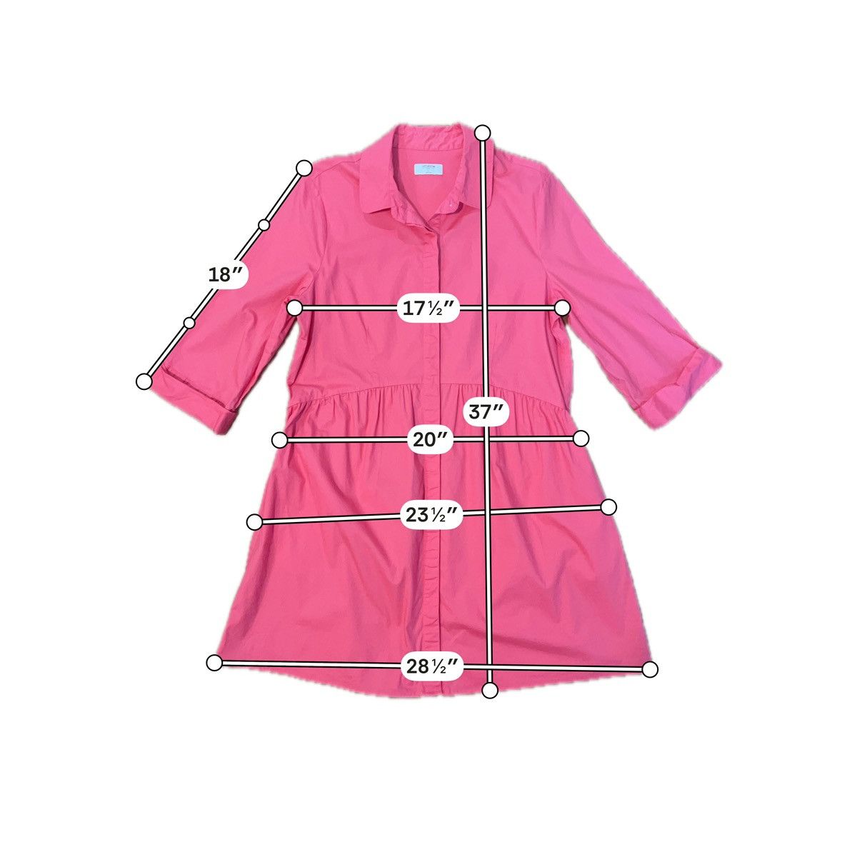 UNTUCKit UNTUCKit Demi Pink Button Down Shirt Dress Pockets Large Size L / US 10 / IT 46 - 8 Thumbnail