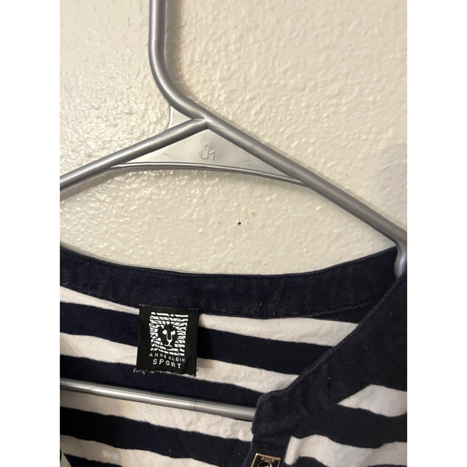 Anne Klein VINTAGE Anne Klein Sailor Blue And White Striped Shirt T-shirt Top Blouse XL Womens Size XL / US 12-14 / IT 48-50 - 2 Thumbnail