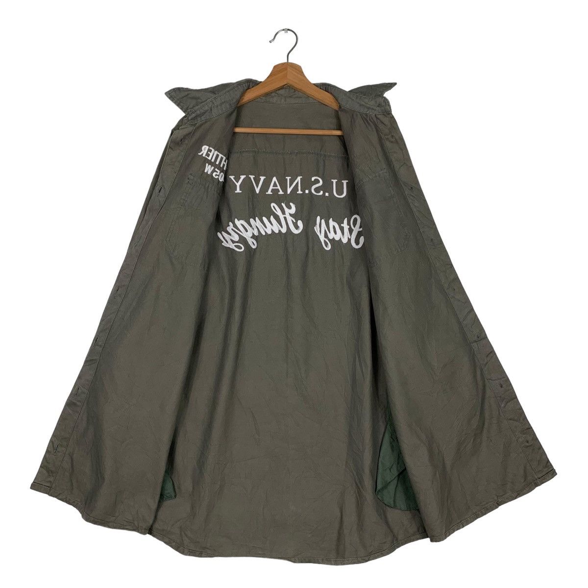 Vintage Mightier V1-05 W US Navy Stay Hungry Shirt #0257-C12 Size US M / EU 48-50 / 2 - 10 Thumbnail