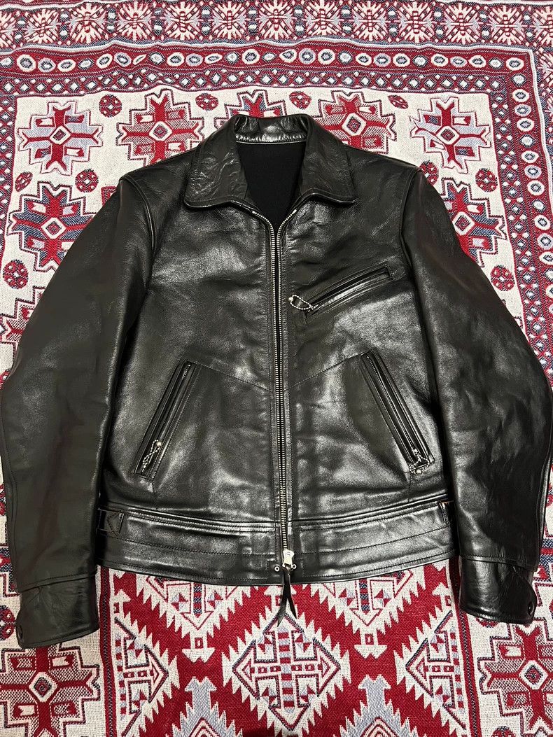 Freewheelers Freewheelers Black Leather Jacket in Good Condition Size US S / EU 44-46 / 1 - 1 Thumbnail