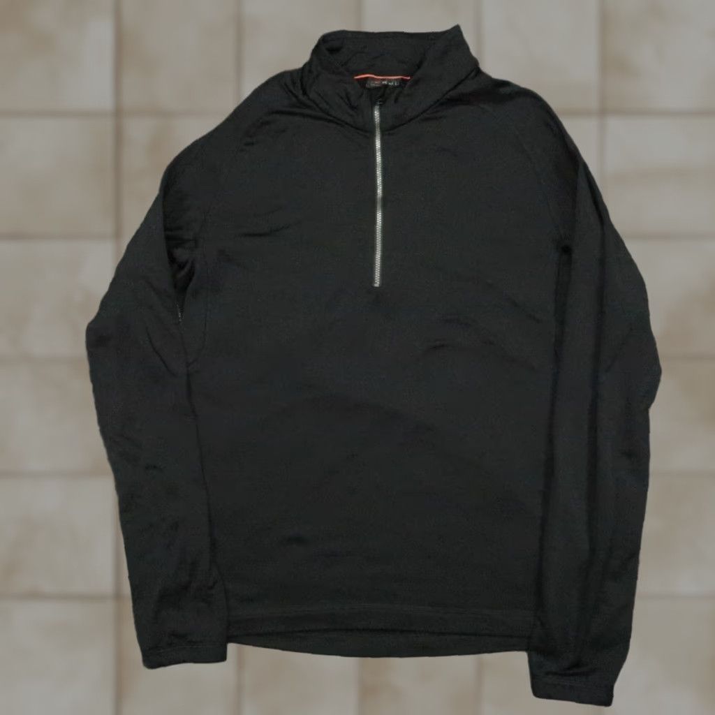 KJUS KJUS Pullover Mens M Black Murray Half Zip Performance Golf Midlayer Shirt Size US M / EU 48-50 / 2 - 1 Thumbnail