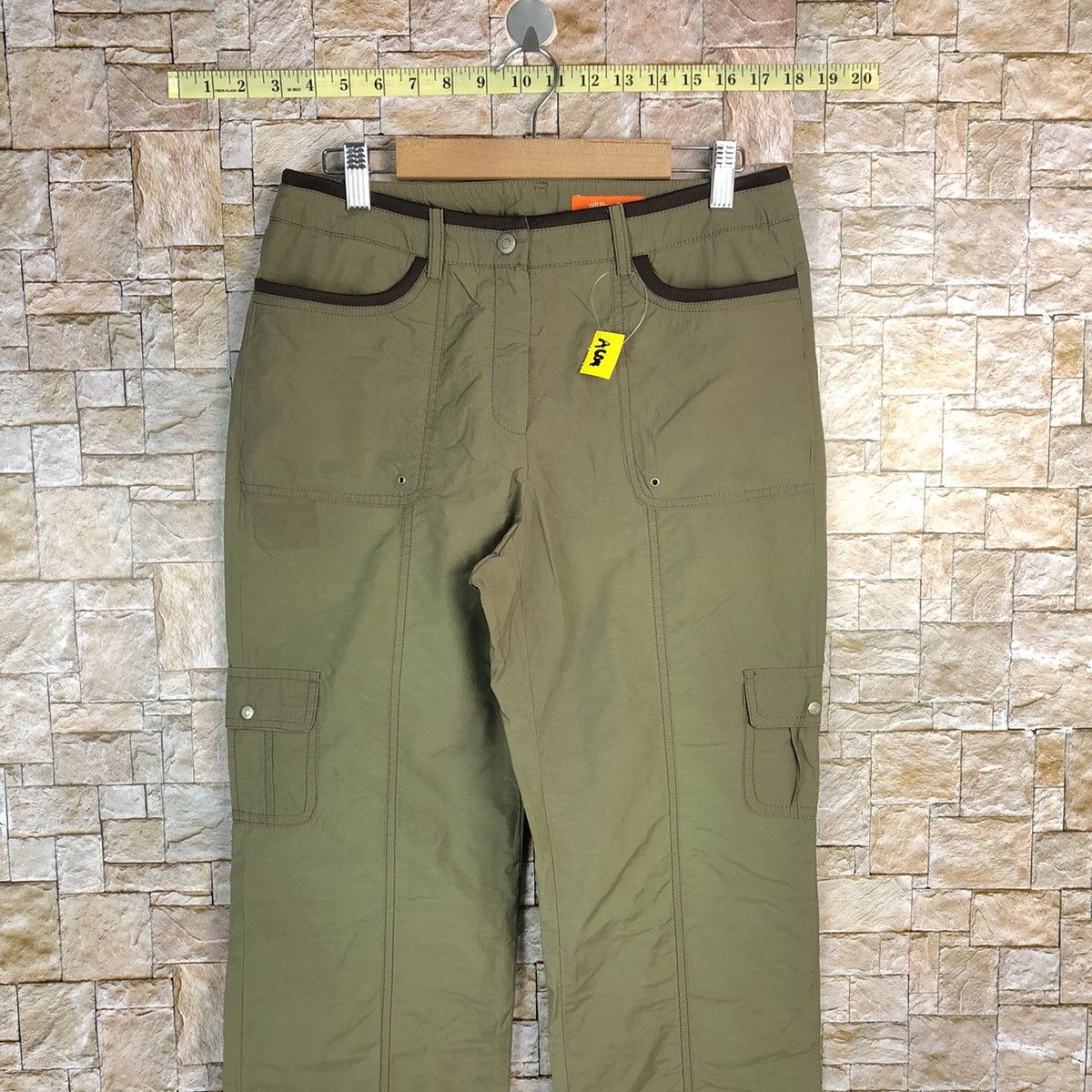 Japanese Brand All Ror You Green Cargo Multipocket Pants #A604 Size 28" / US 6 / IT 42 - 2 Thumbnail