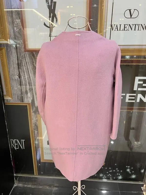 Max Mara MaxMara Pink Wool Women's Coat . Size M / US 6-8 / IT 42-44 - 3 Thumbnail
