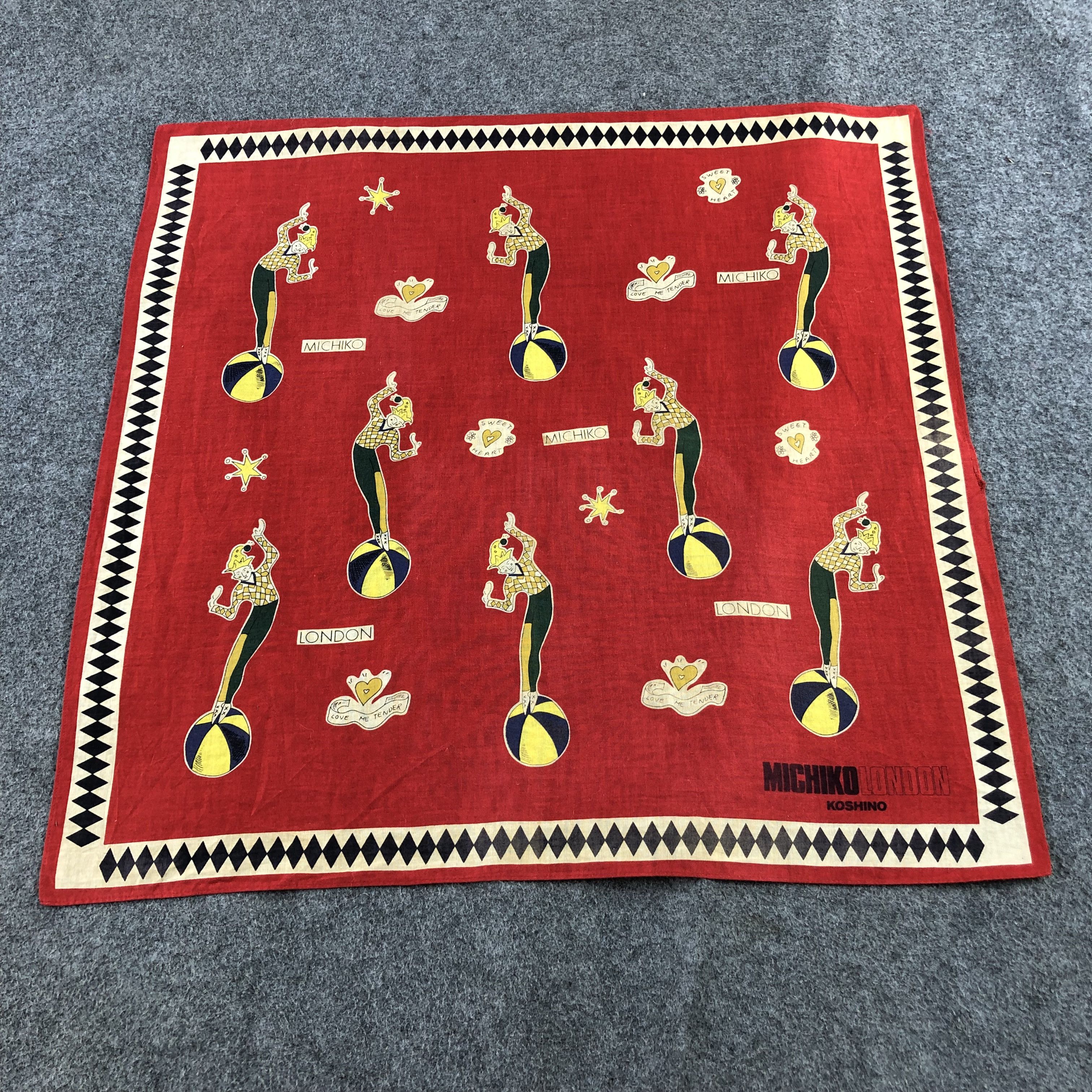 Michiko Koshino Michiko Koshino Handkerchief Neckerchief Bandana H1437 Size ONE SIZE - 2 Thumbnail