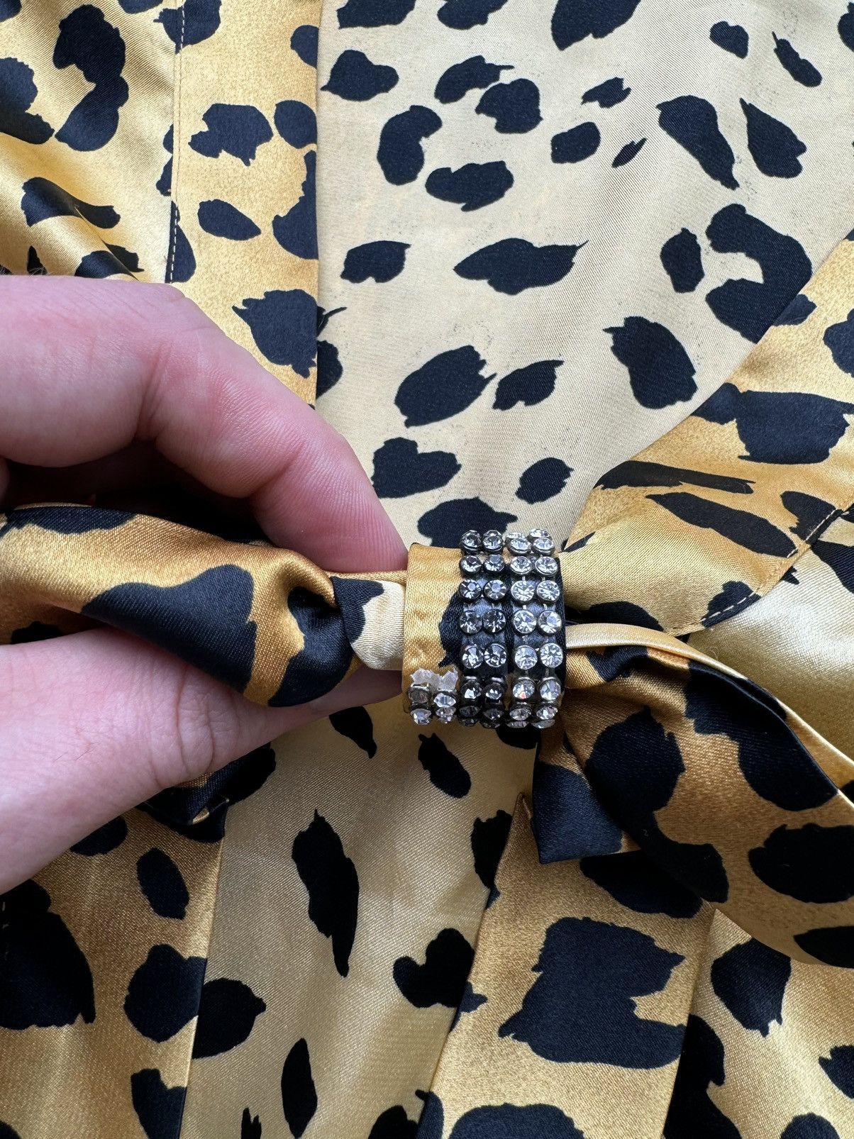Love Moschino Love Moschino Vintage Leopard Blouse Size L / US 10 / IT 46 - 5 Thumbnail