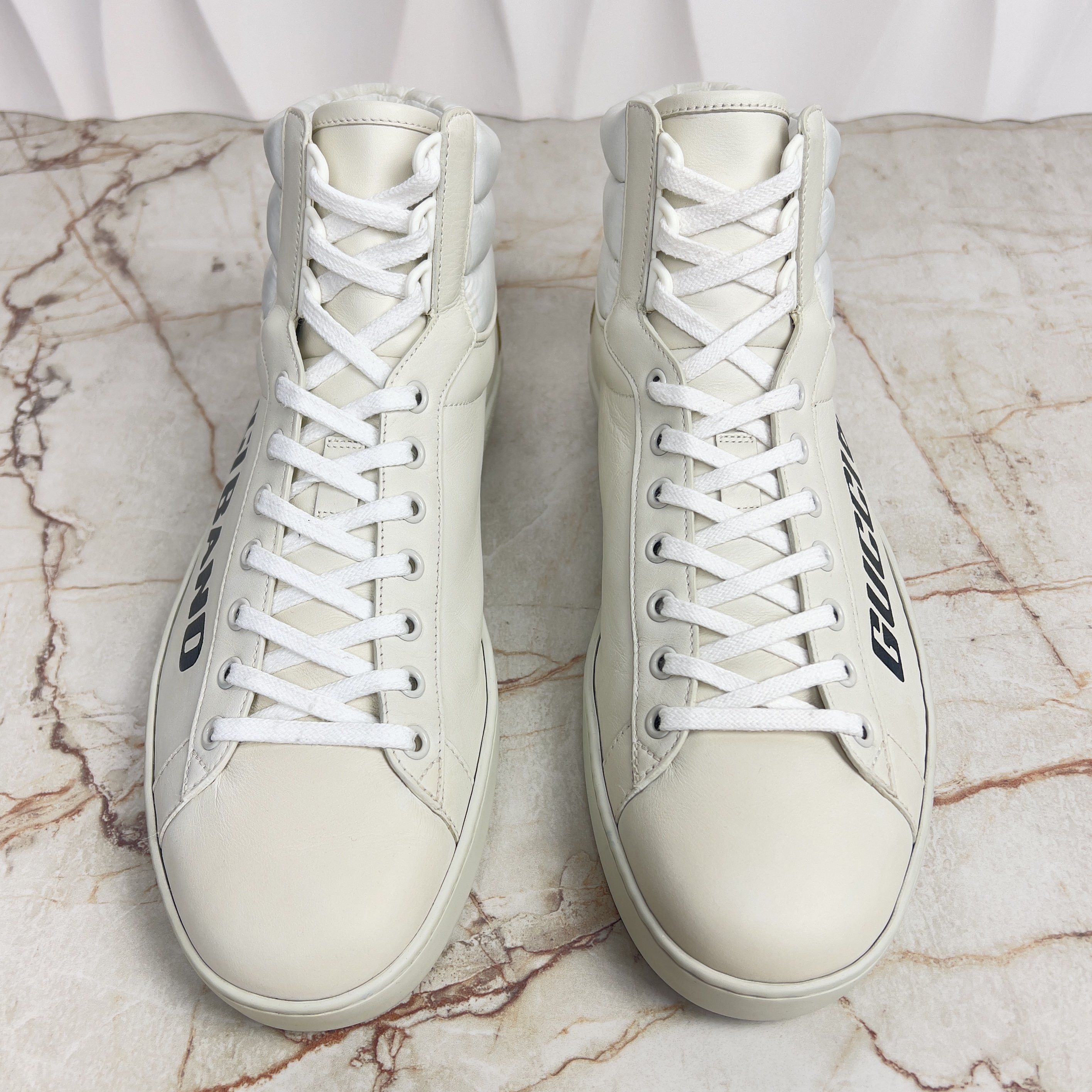 Gucci Ace Band Graphic Print Sneakers Calfskin White Size US 10.5 / EU 43-44 - 17 Thumbnail
