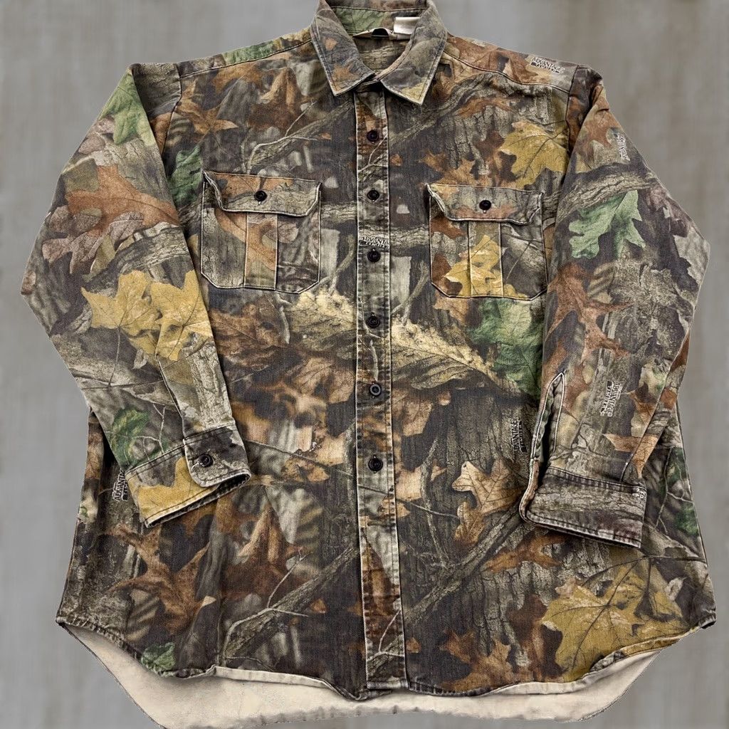Walls VINTAGE Camo Shirt Men XL Button Up Twill Shacket Unlined Advantage Timber Size US XL / EU 56 / 4 - 1 Thumbnail