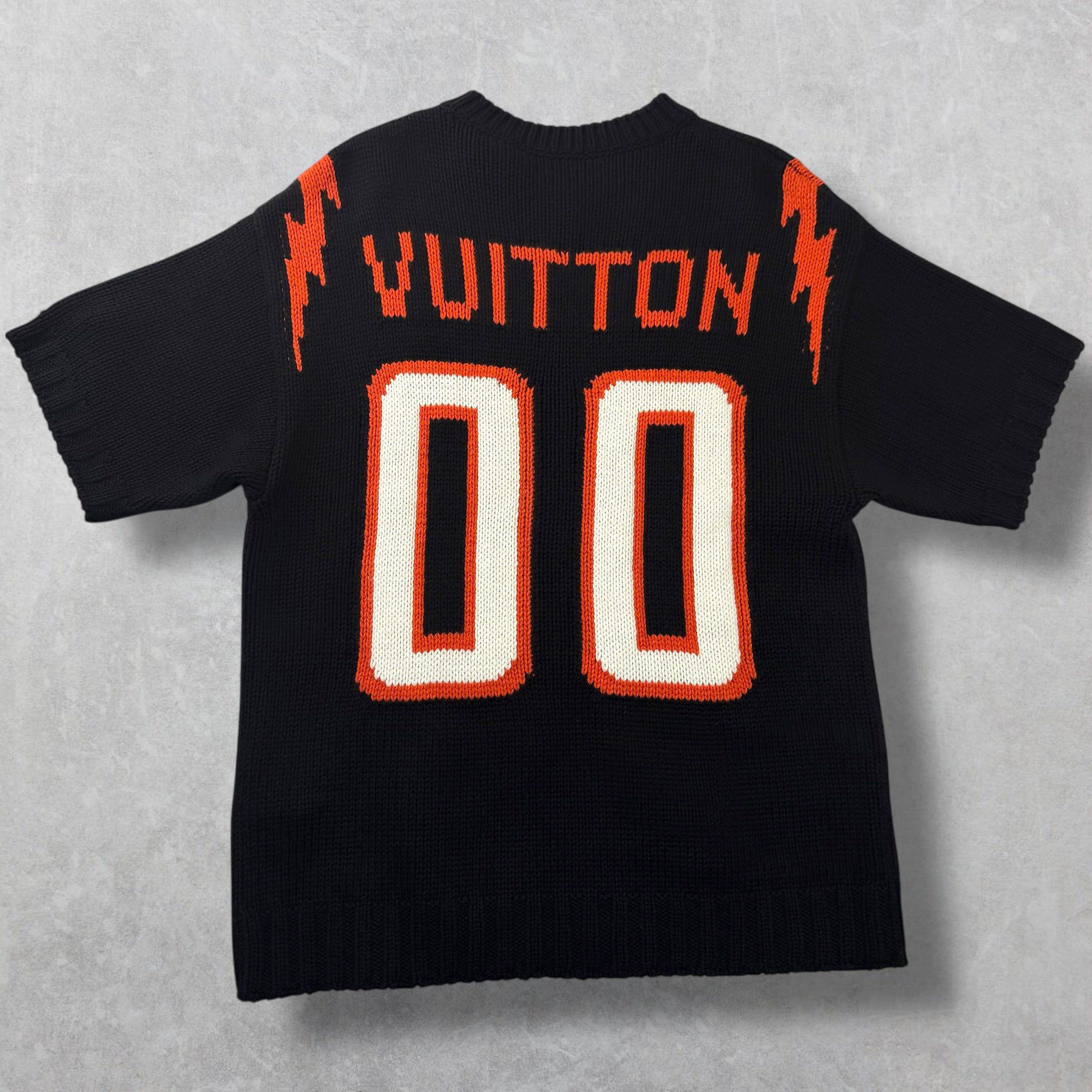 Louis Vuitton Louis Vuitton Chunky Intarsia Football Shirt M Size US M / EU 48-50 / 2 - 2 Thumbnail