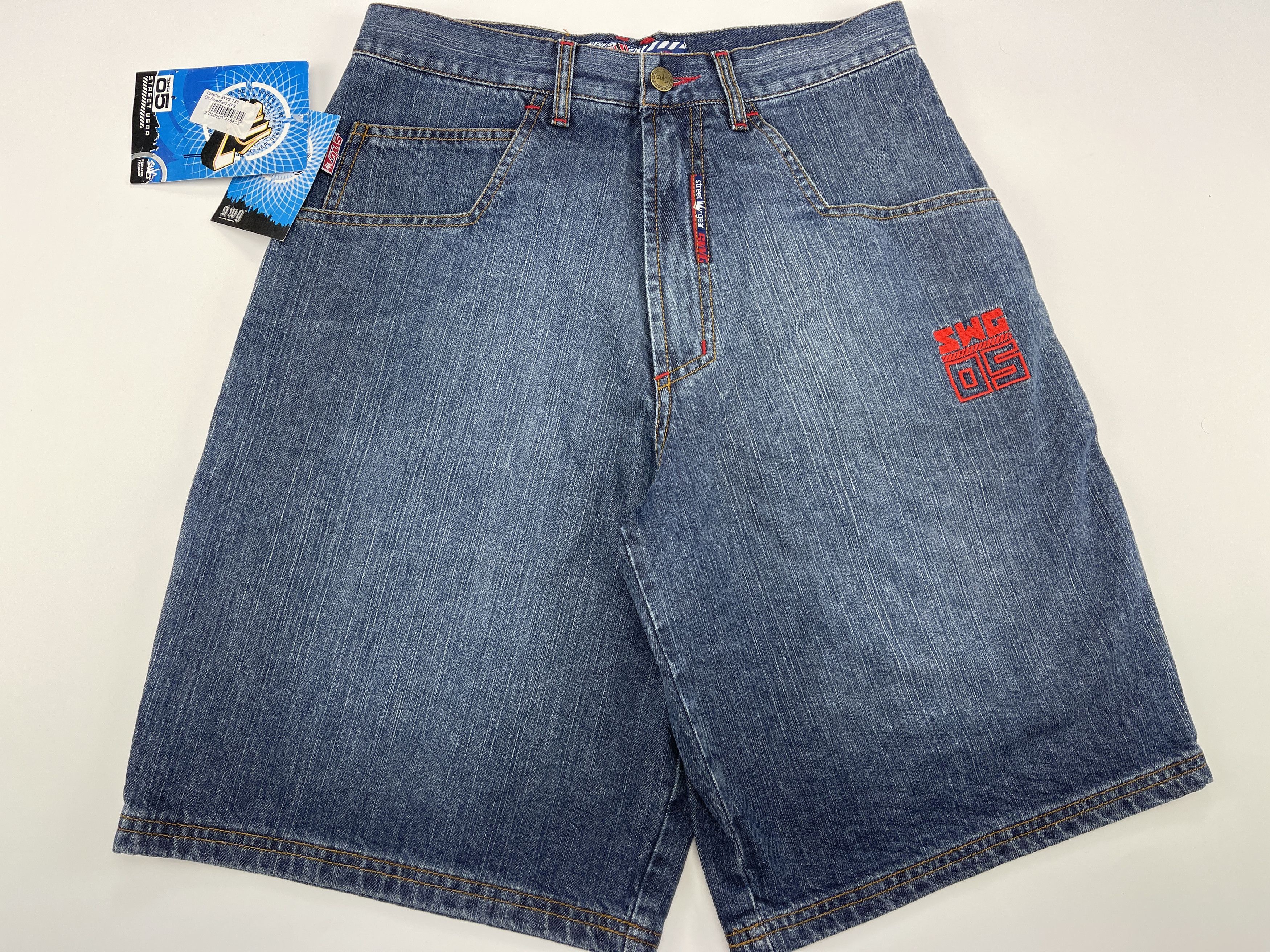 Vintage SWG Street War Gear jeans shorts vintage hip hop 90s size 30 Size US 30 / EU 46 - 3 Thumbnail
