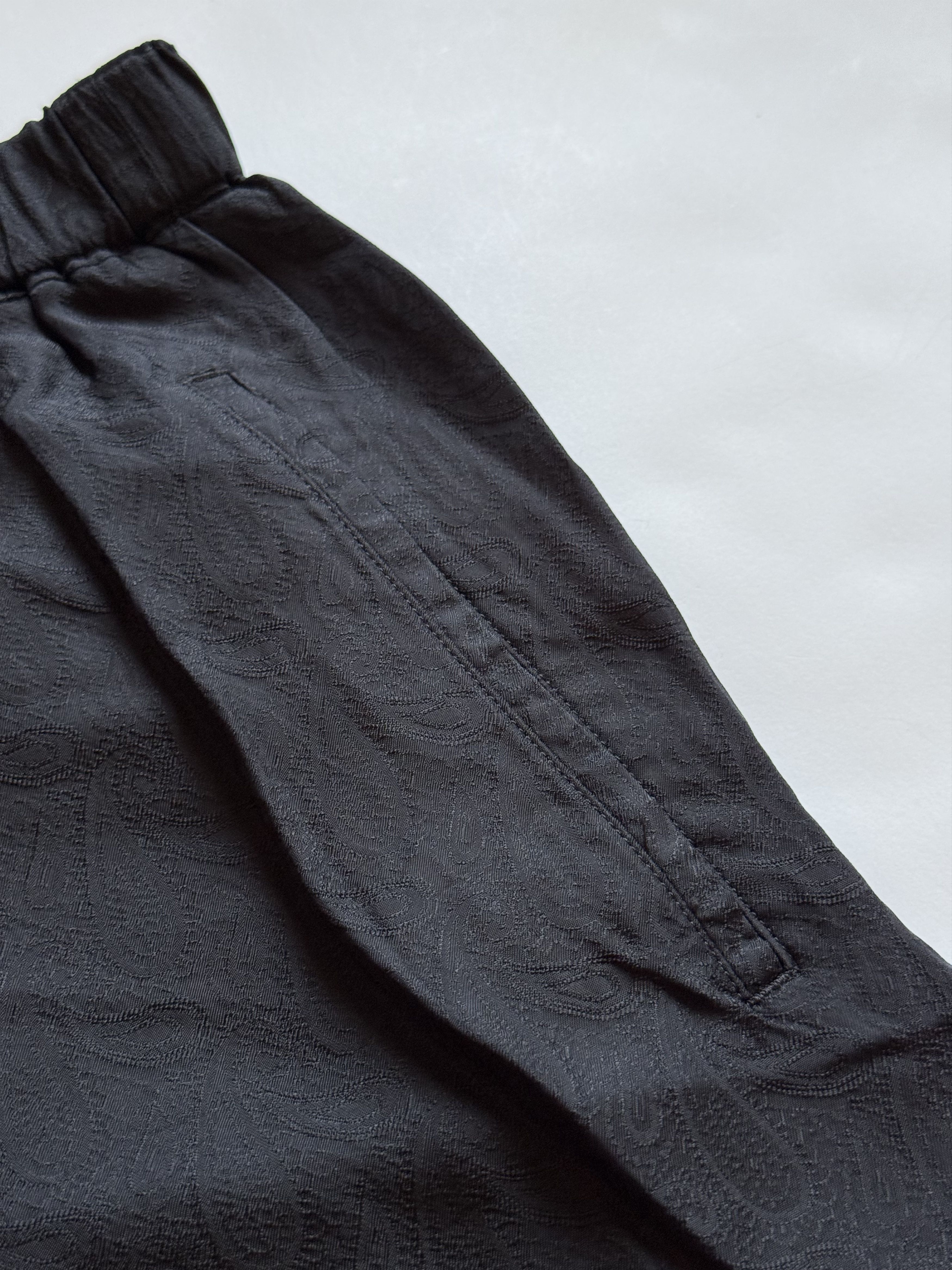 Comme des Garcons Black COMME DES GARÇONS BLACK Paisley Print Drop Crotch Pants Size US 32 / EU 48 - 5 Thumbnail