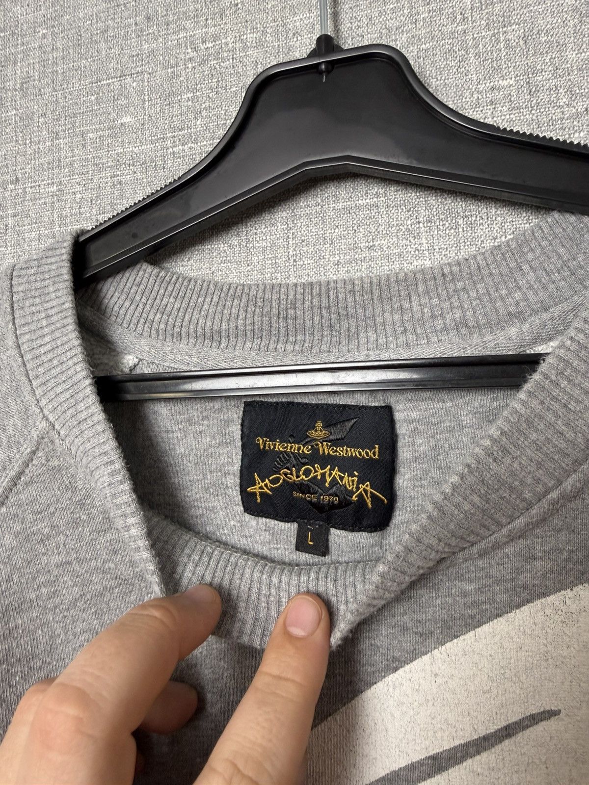 Vivienne Westwood Vivienne Westwood Anglomania Big Logo Crewneck Sweatshirt Size US L / EU 52-54 / 3 - 11 Thumbnail