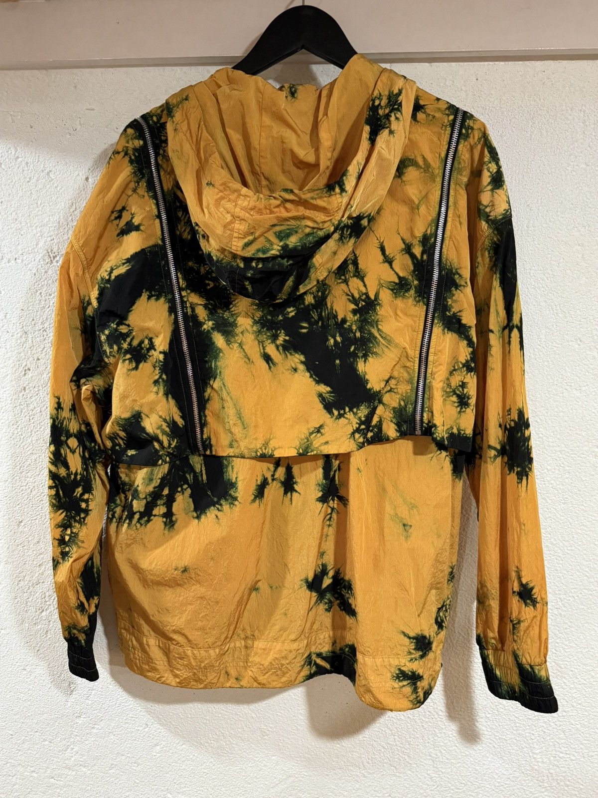 Palm Angels (1.8K Retail) Yellow & Green Tie-Dye Windbreaker Size US S / EU 44-46 / 1 - 3 Thumbnail