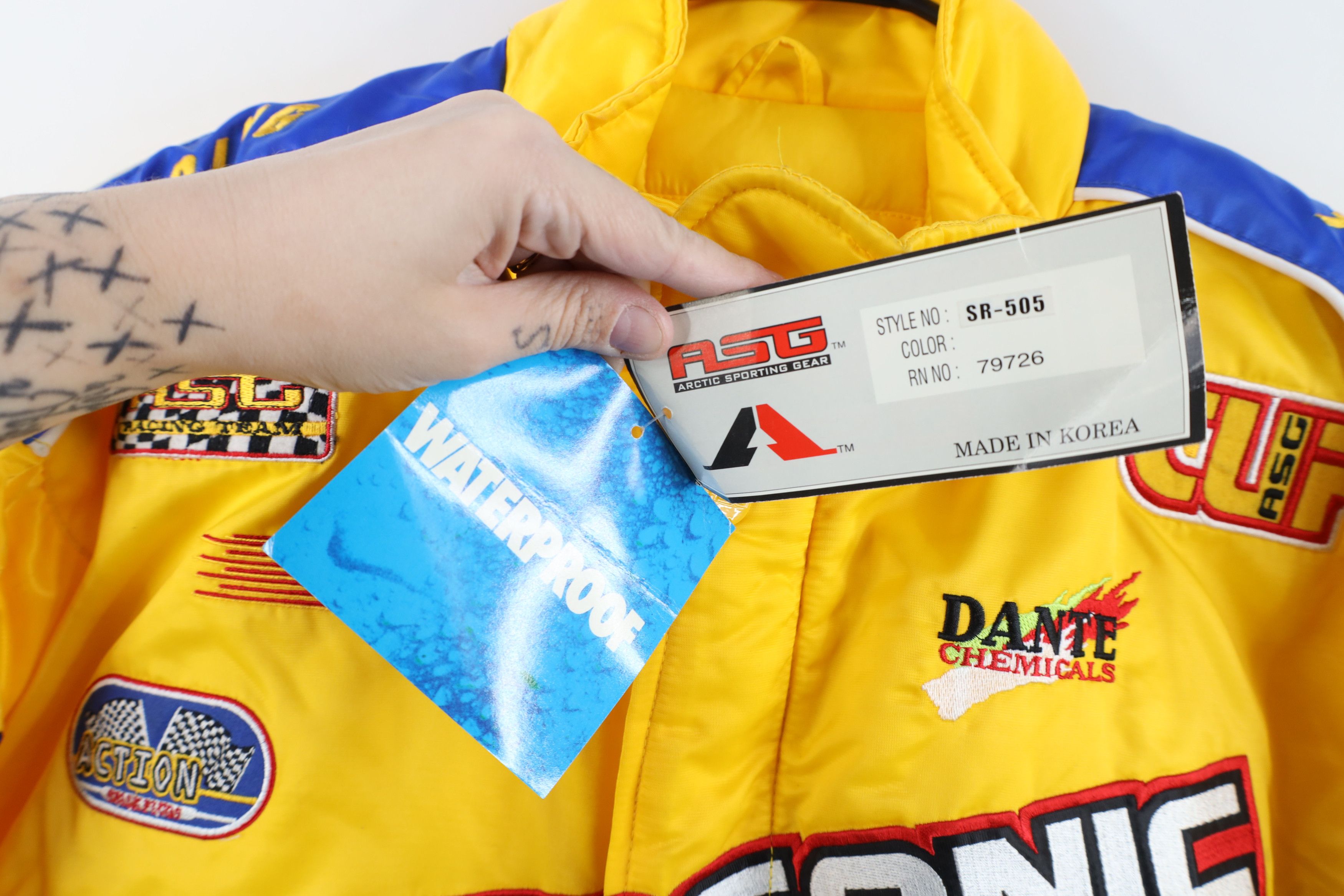 Vintage Deadstock Vintage Y2K 2000 Pit Crew Racing Puffer Jacket Size US XL / EU 56 / 4 - 5 Thumbnail