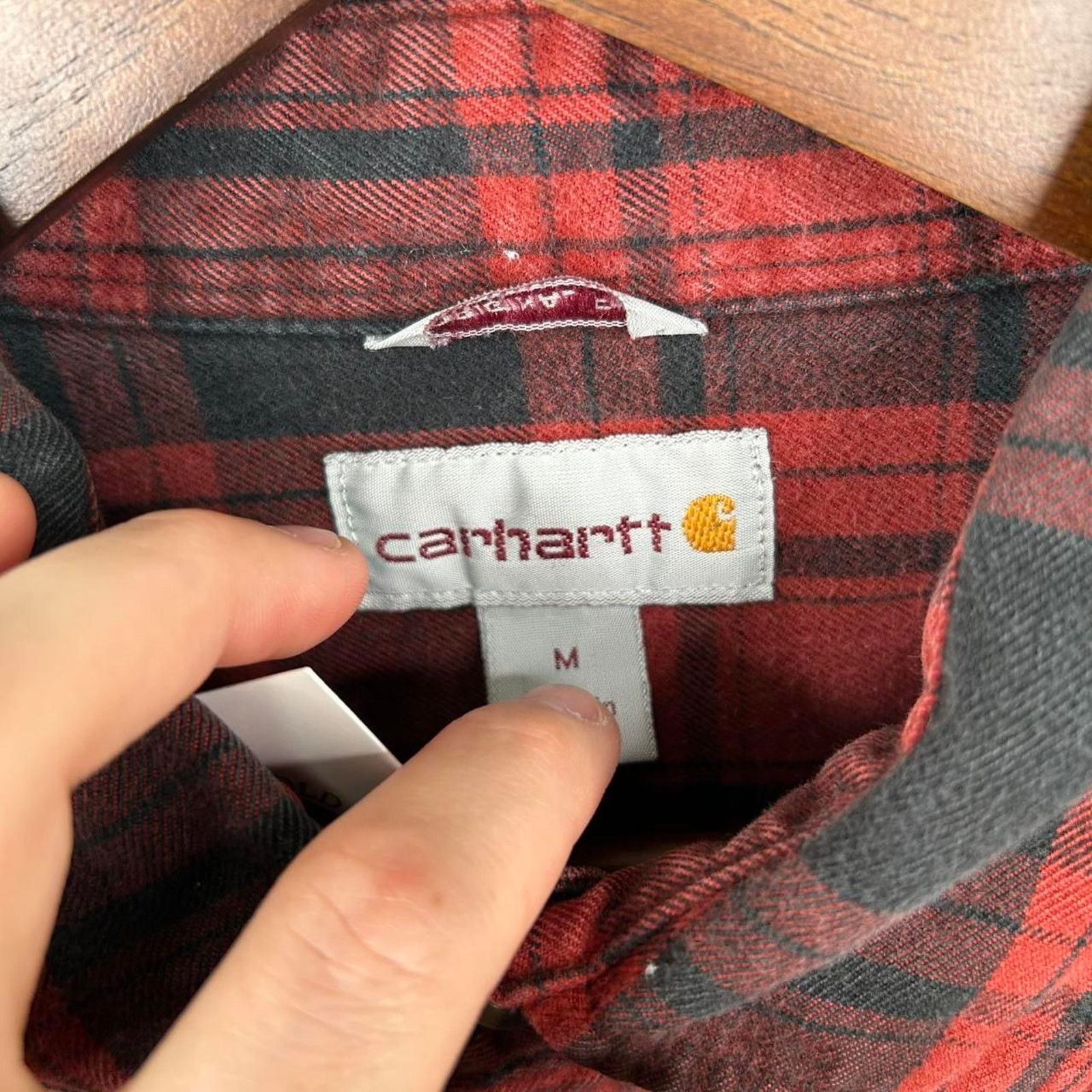 Carhartt Y2K Carhartt Plaid Red & Black Button-Up Flannel Medium Size US M / EU 48-50 / 2 - 8 Thumbnail