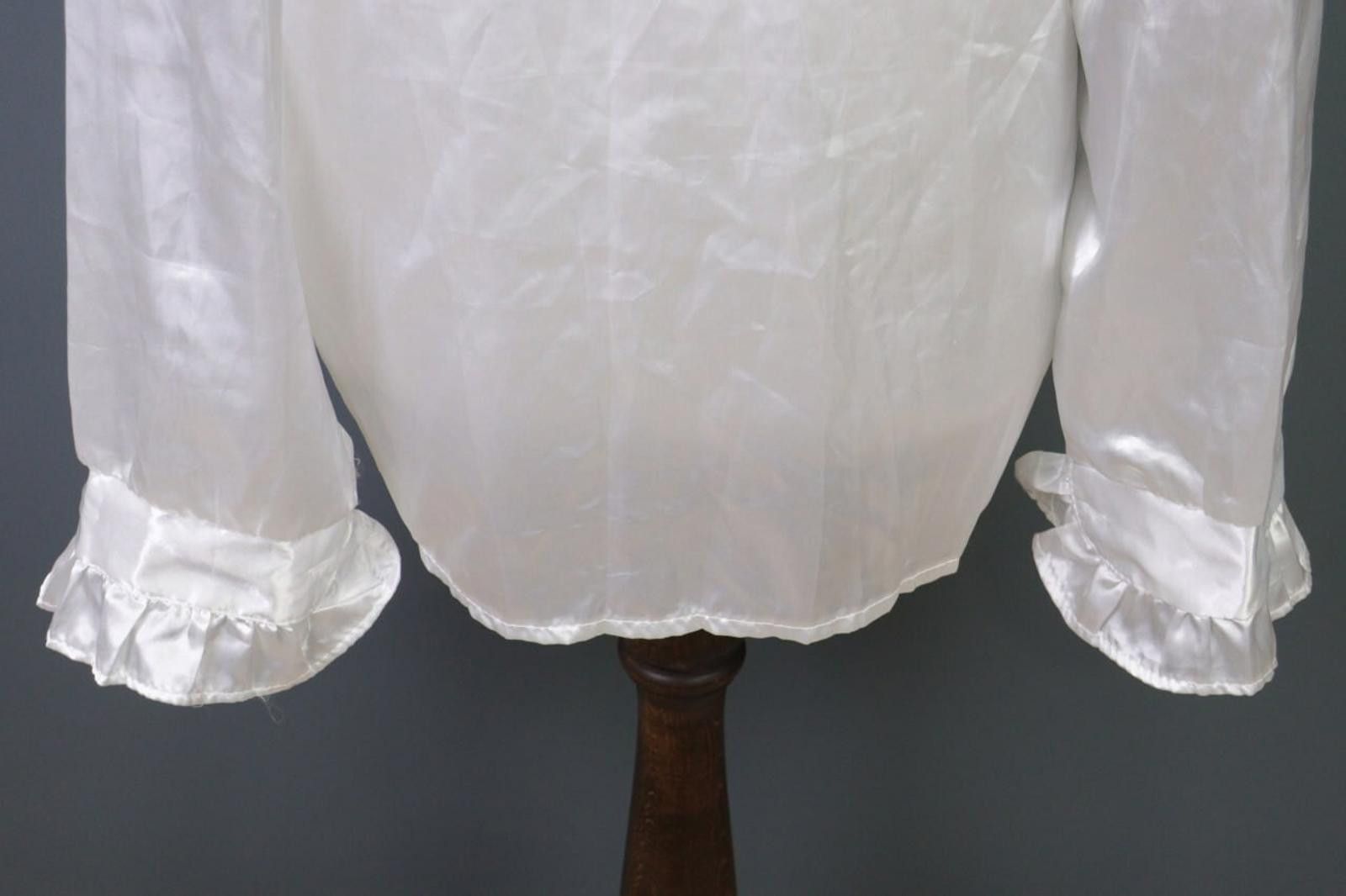 Wolford Woman's Wolford White Ruffle Silk Mix Tunic Top Shirt Size M Size M / US 6-8 / IT 42-44 - 10 Thumbnail