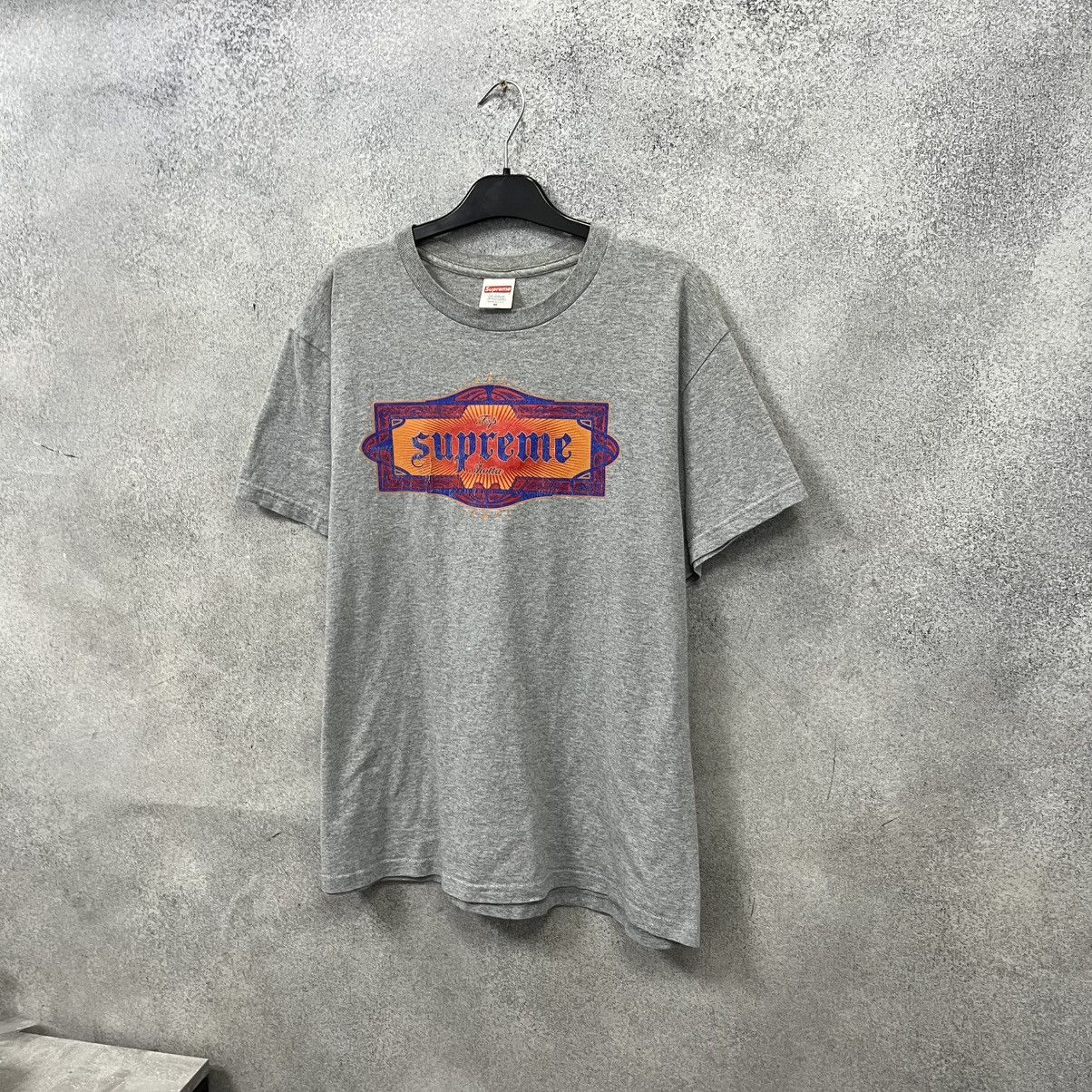 Supreme Supreme T-Shirt Big Logo Grey Size US M / EU 48-50 / 2 - 6 Thumbnail