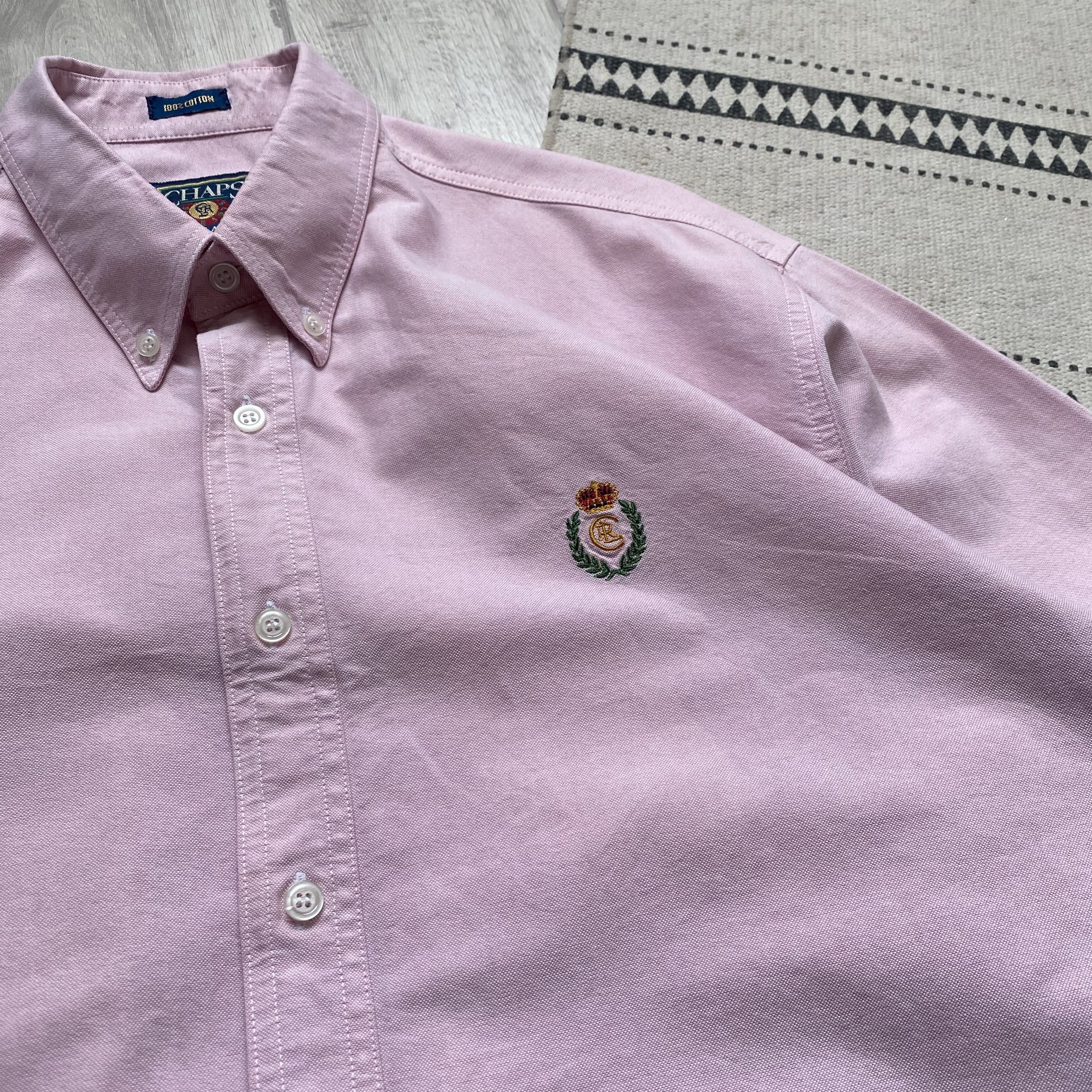 Chaps Ralph Lauren 👔 Vintage 80s Chaps Ralph Lauren Shirt Oxford oldmoney Size US L / EU 52-54 / 3 - 4 Thumbnail