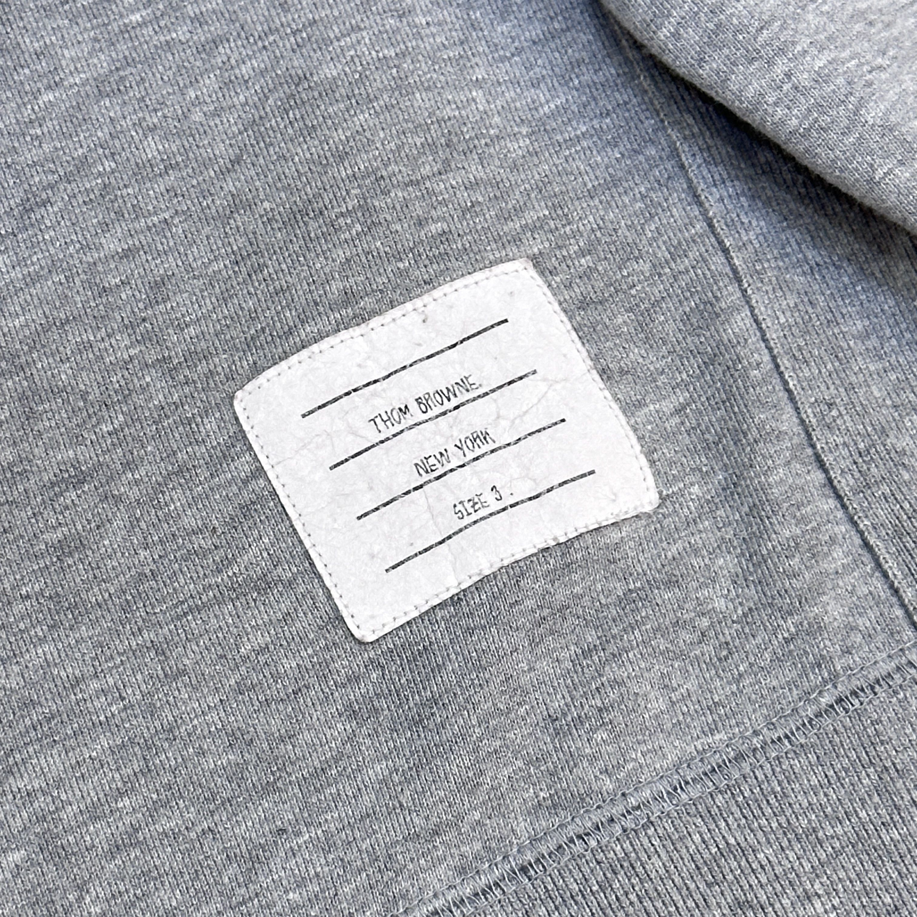 Thom Browne Engineered 4-Bar Crewneck Sweatshirt