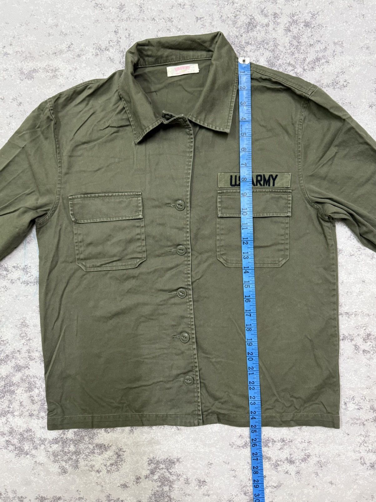 Vintage Browny U.S Army Military Open Colar Button Up shirt Size S / US 4 / IT 40 - 13 Thumbnail
