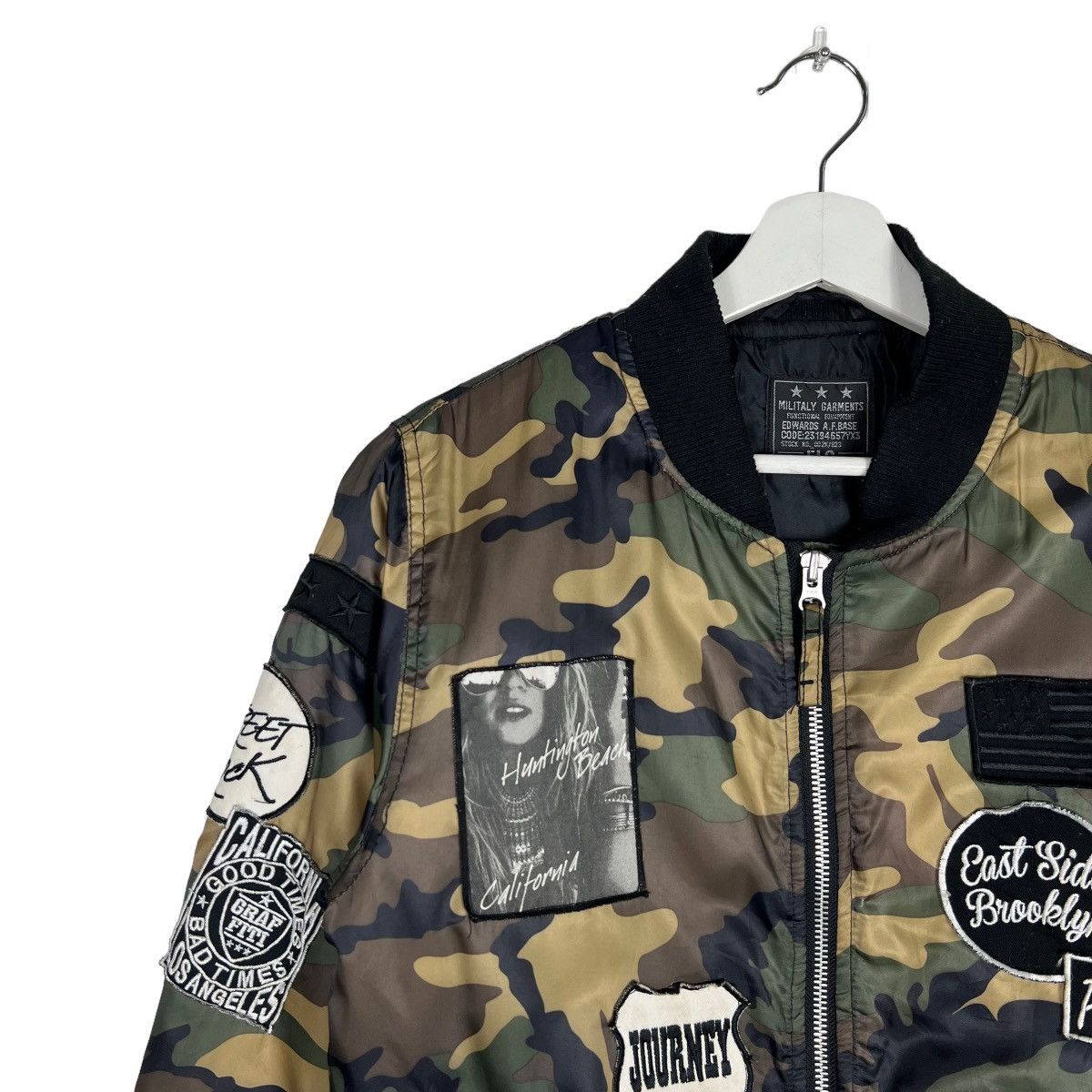 Japanese Brand 🔥 RIOT RIOT EDWARDS CAMO BOMBER JACKET Size US L / EU 52-54 / 3 - 7 Thumbnail