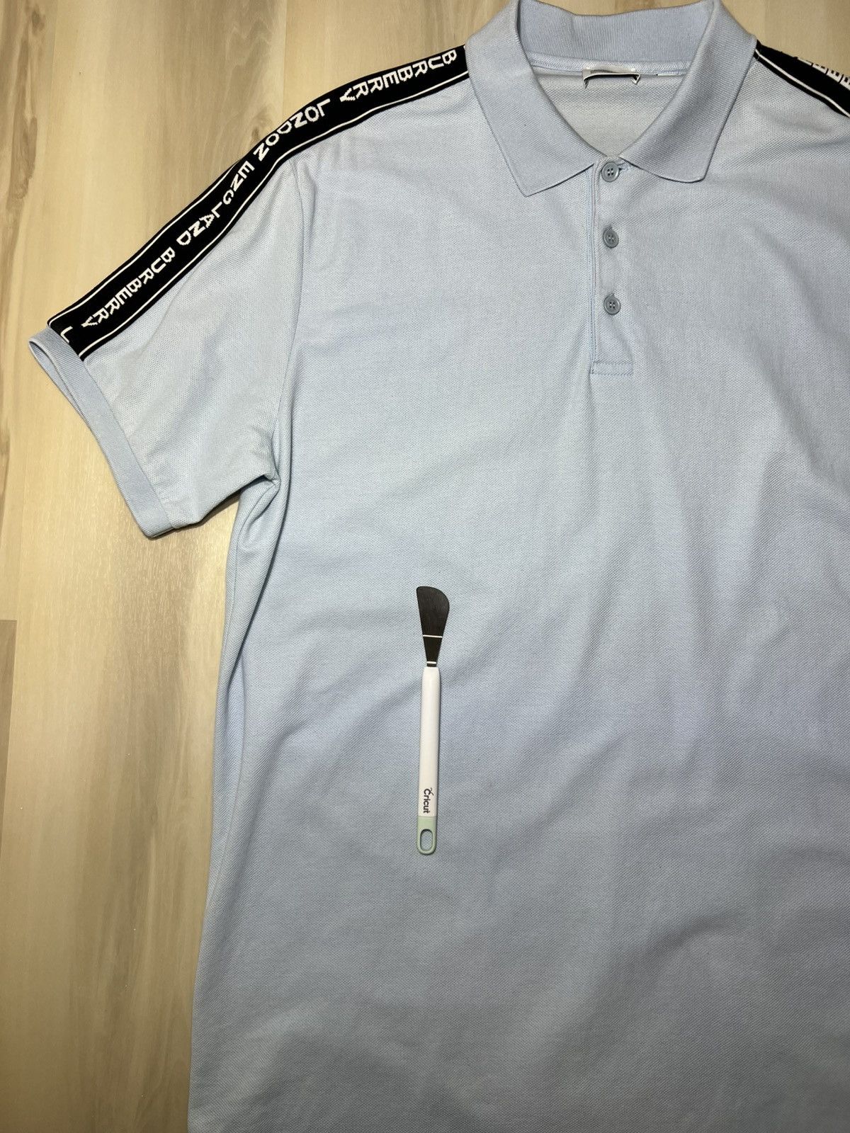 Burberry Authentic Burberry Men's Logo Tape Pique' Polo Shirt Size L Size US L / EU 52-54 / 3 - 10 Thumbnail