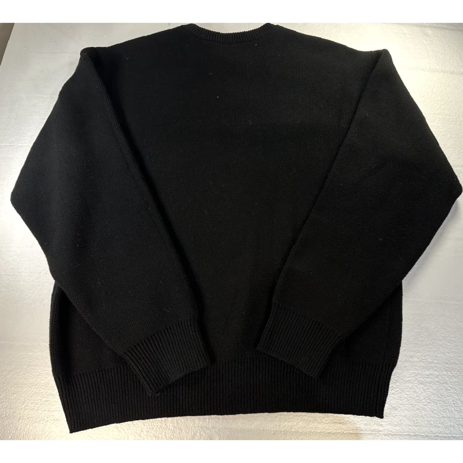 Vintage XPLR Sweater Mens Medium Black White Cherub Knit Heavy Pullover Size M / US 6-8 / IT 42-44 - 2 Thumbnail