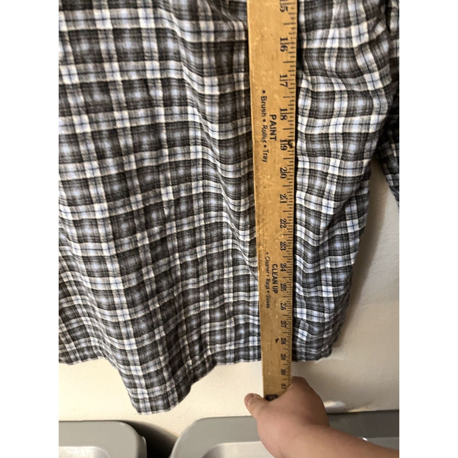 Calvin Klein Calvin Klein Men's Sleepwear Plaid Shirt Blue Black 100% Cotton M Medium Shirt Size US M / EU 48-50 / 2 - 4 Thumbnail