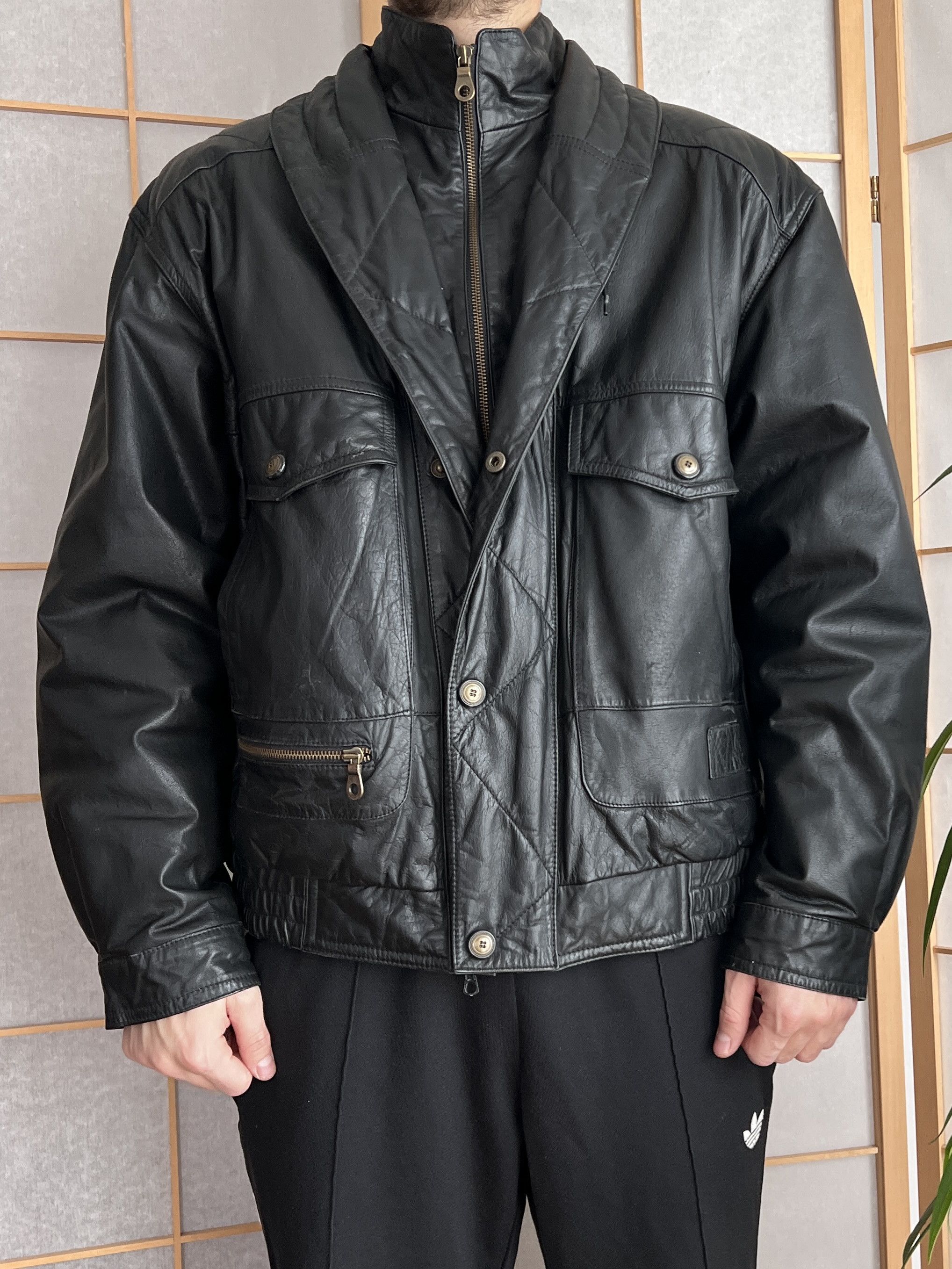 Hysteric Glamour Rick Owens Type Leather Jacket Yohji Yamamoto LGB Style Size US L / EU 52-54 / 3 - 21 Thumbnail