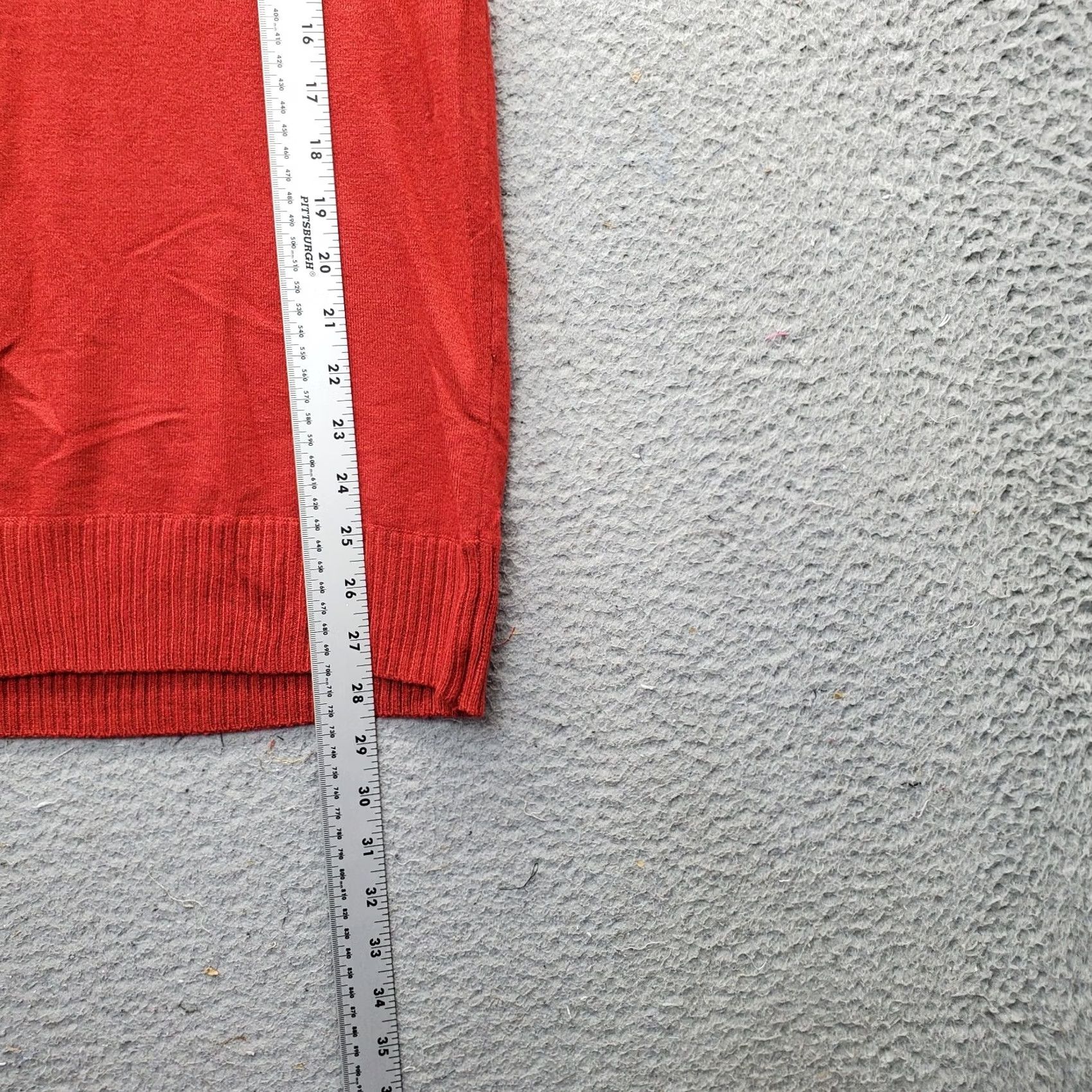 Vintage EVIE Sweater Womens 0X Red Tight Knit Cowl Neck Raglan Sleeve Pullover Womens Size 0X Red Knit Pullover - NWT Size XL / US 12-14 / IT 48-50 - 4 Thumbnail