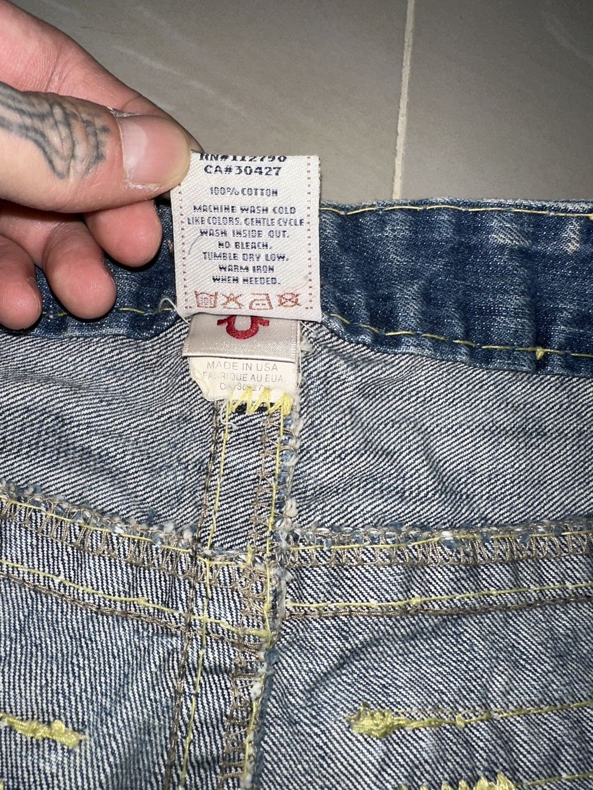 True Religion × Vintage True Religion jeans Size US 32 / EU 48 - 7 Thumbnail