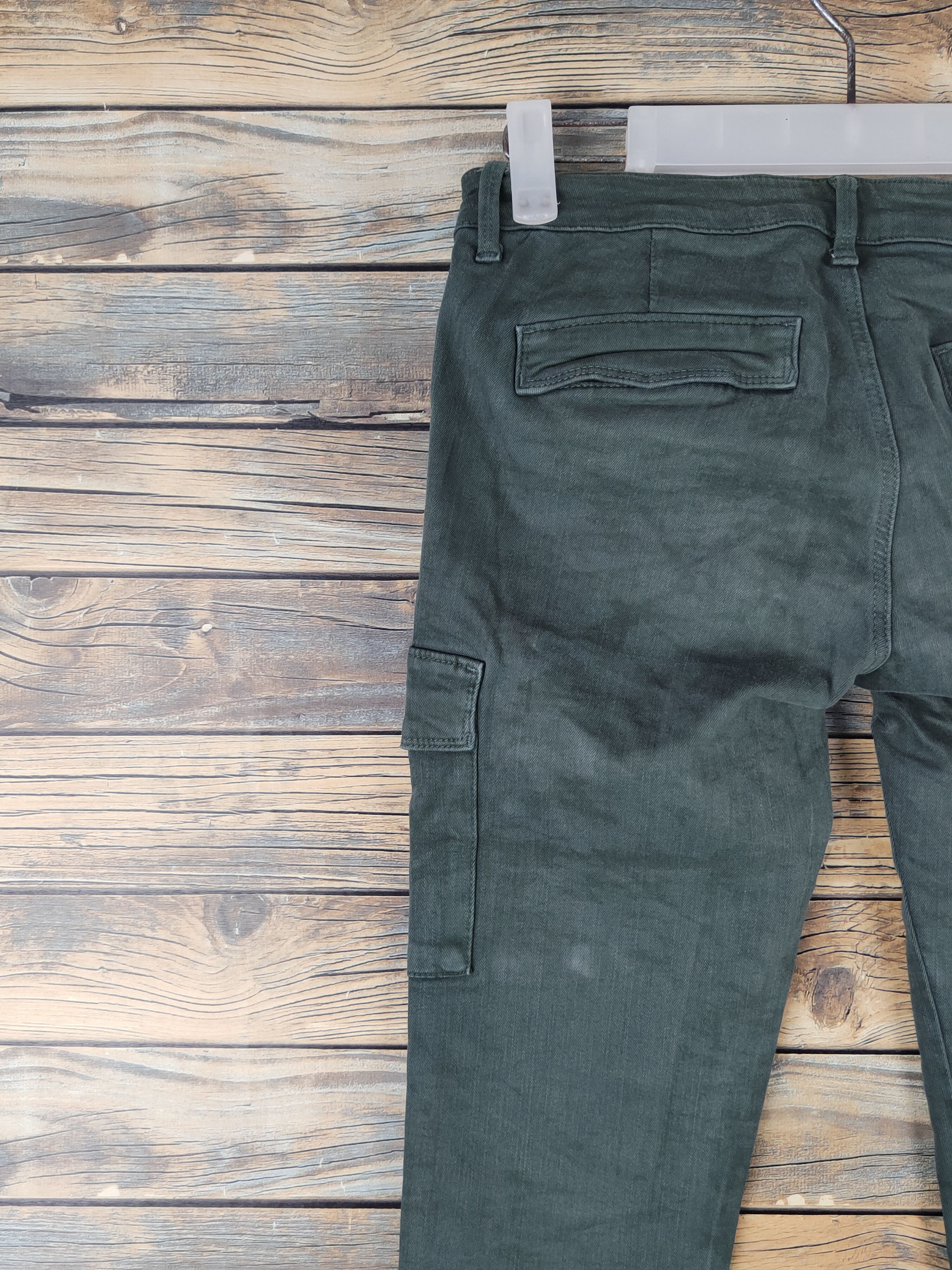 Japanese Brand DL Uniqlo Dark Green Multipocket Cargo Pants #2612 Size 25" / US 0 / IT 36 - 8 Thumbnail