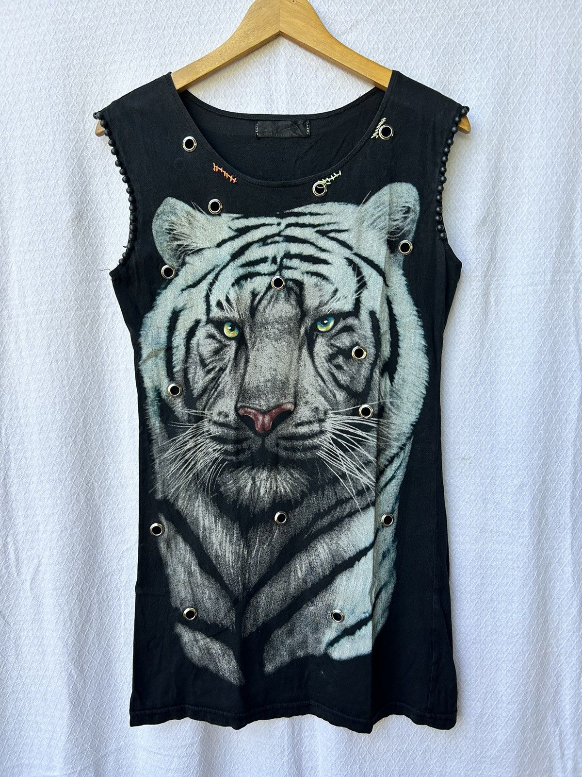If Six Was Nine × Japanese Brand × Le Grande Bleu (L.G.B.) 💸BINDINGOFFER💸Showtime japanese gothic tiger shirt Size US L / EU 52-54 / 3 - 1 Thumbnail