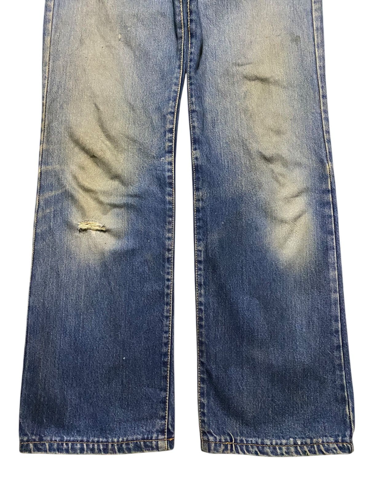 Vision Streetwear Vintage Japanese Brand Canvas Mud Wash Distressed Loose Jean Size US 31 - 5 Thumbnail