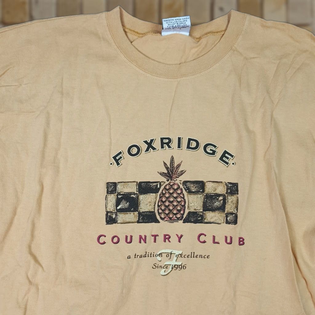 Vintage VINTAGE Fox Ridge Country Club Mens T Shirt L Retro Pineapple Y2K Golf Club NOS Gear For Sports Shirt Size US L / EU 52-54 / 3 - 1 Thumbnail