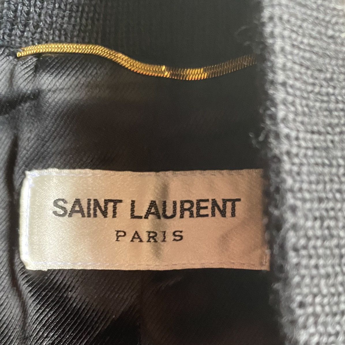 Hedi Slimane × Saint Laurent Paris FW16 Ray Stripped Teddy Jacket Size M / US 6-8 / IT 42-44 - 5 Thumbnail