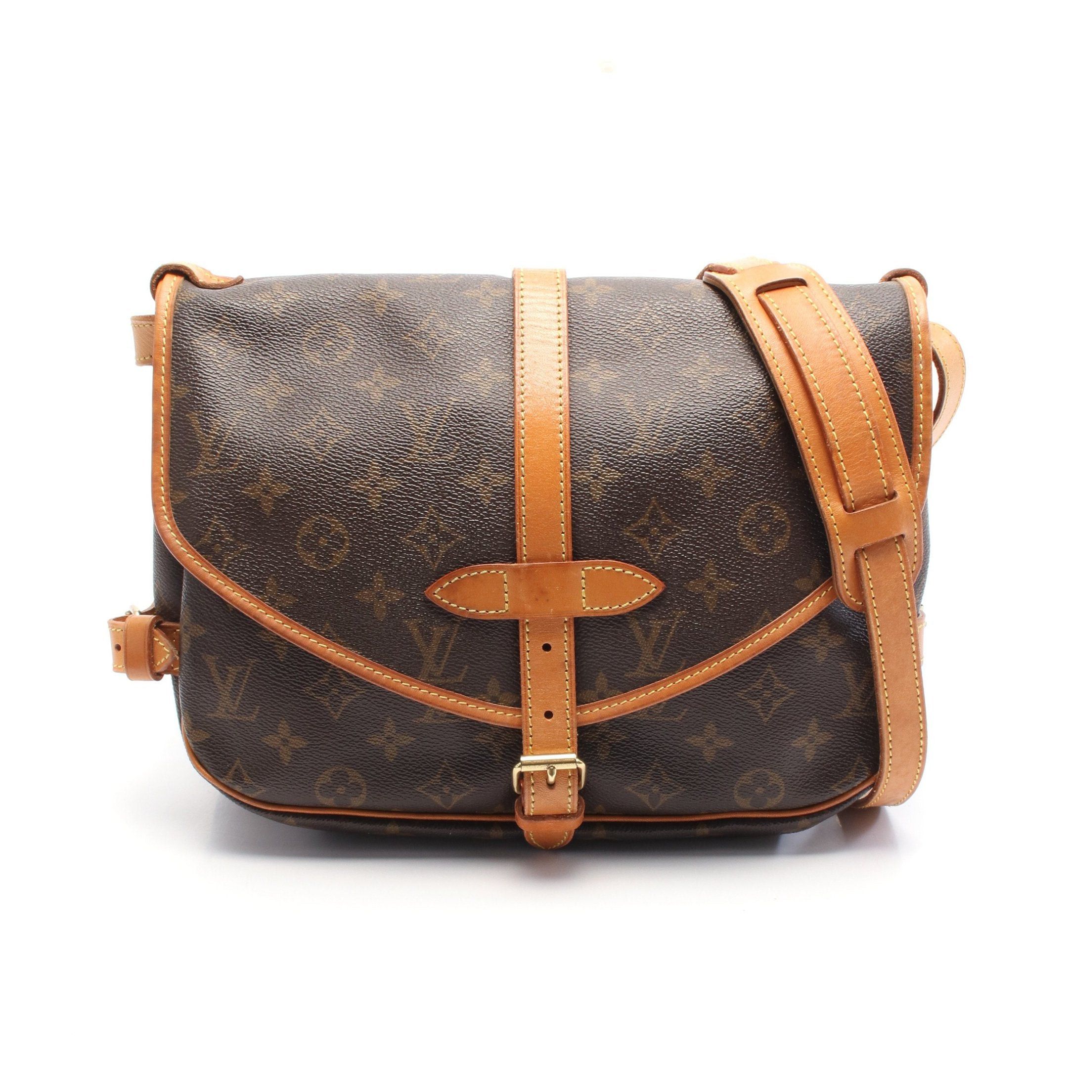 Louis Vuitton Louis Vuitton Saumur 30 Monogram Shoulder Bag Leather Brown Size ONE SIZE - 1 Thumbnail