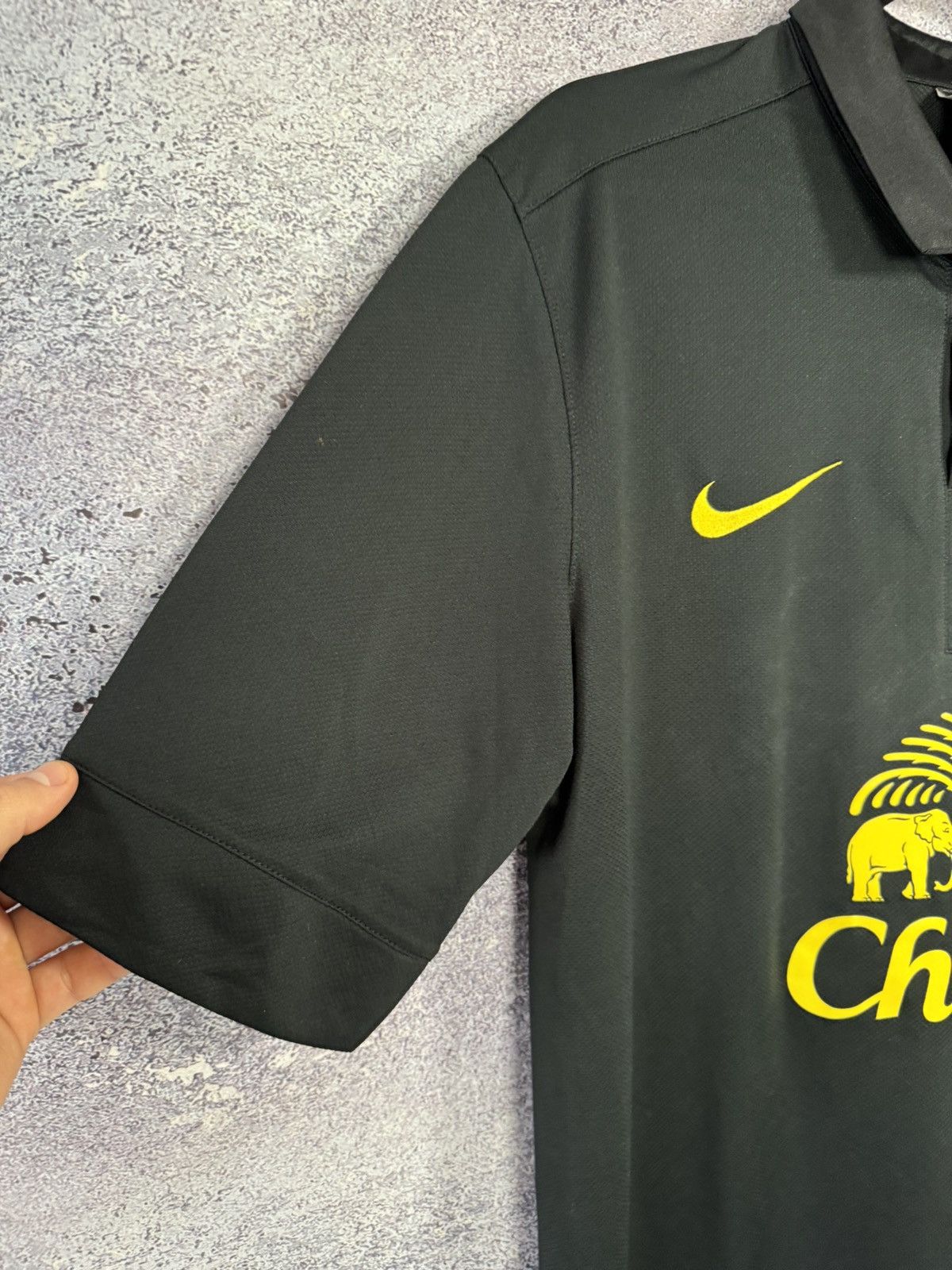 Nike × Vintage FERGUSON Vintage Everton 2012/13 Nike Jersey Blokcore Size US L / EU 52-54 / 3 - 6 Thumbnail